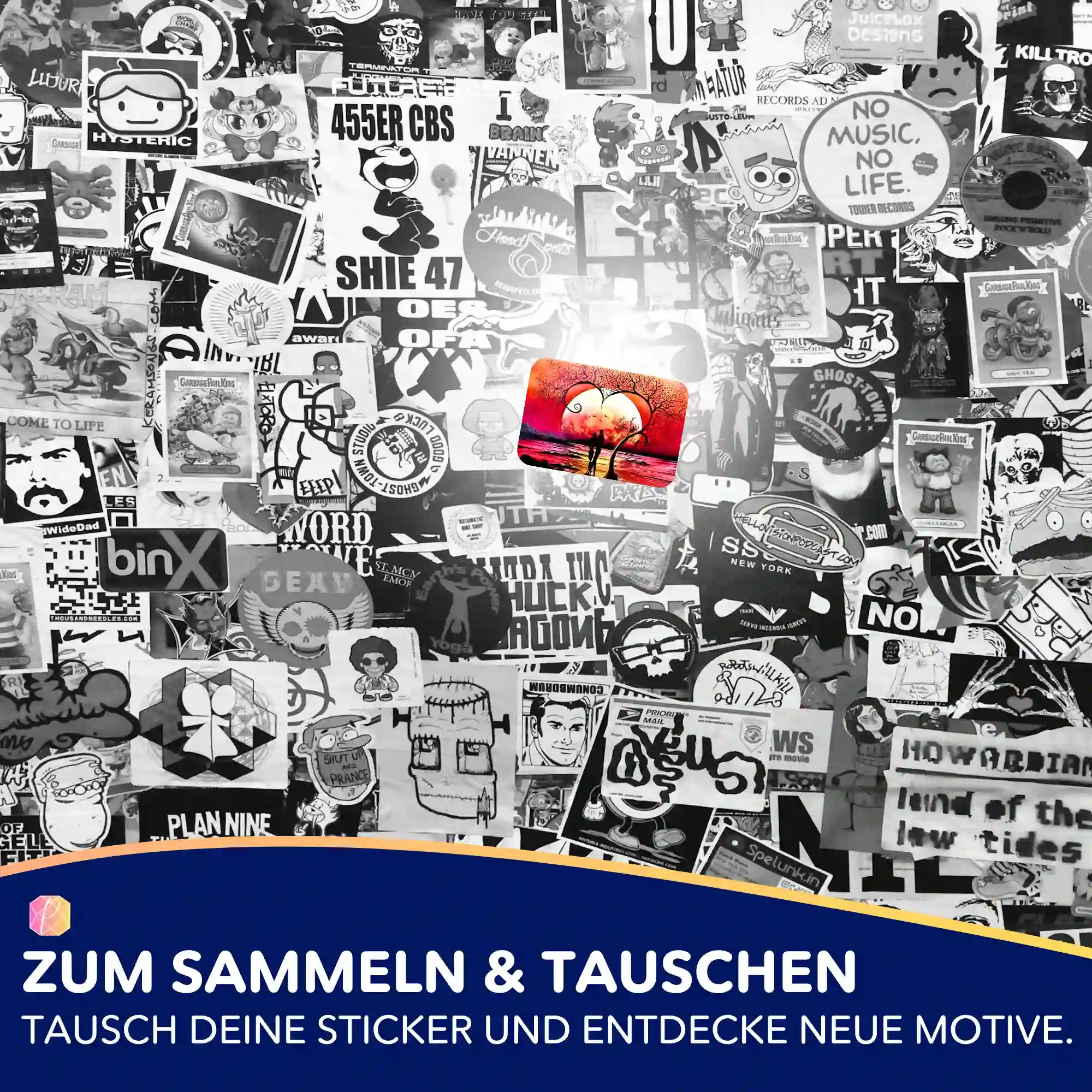 Aufkleber 5er-Set - Baum der Liebe - Image 5