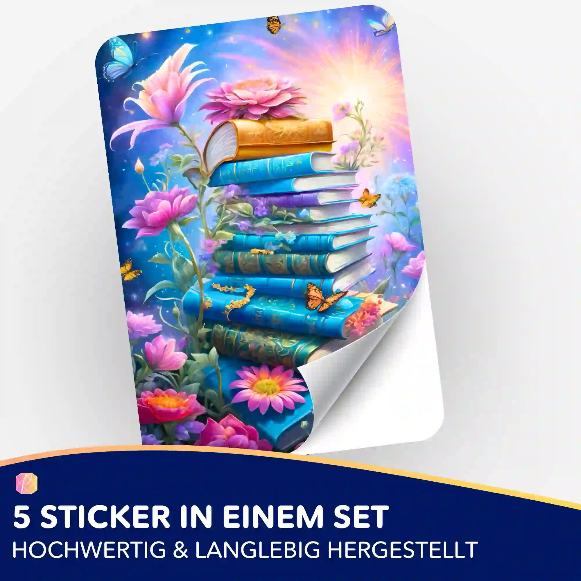 Aufkleber 5er-Set - Book Lovers - Image 2