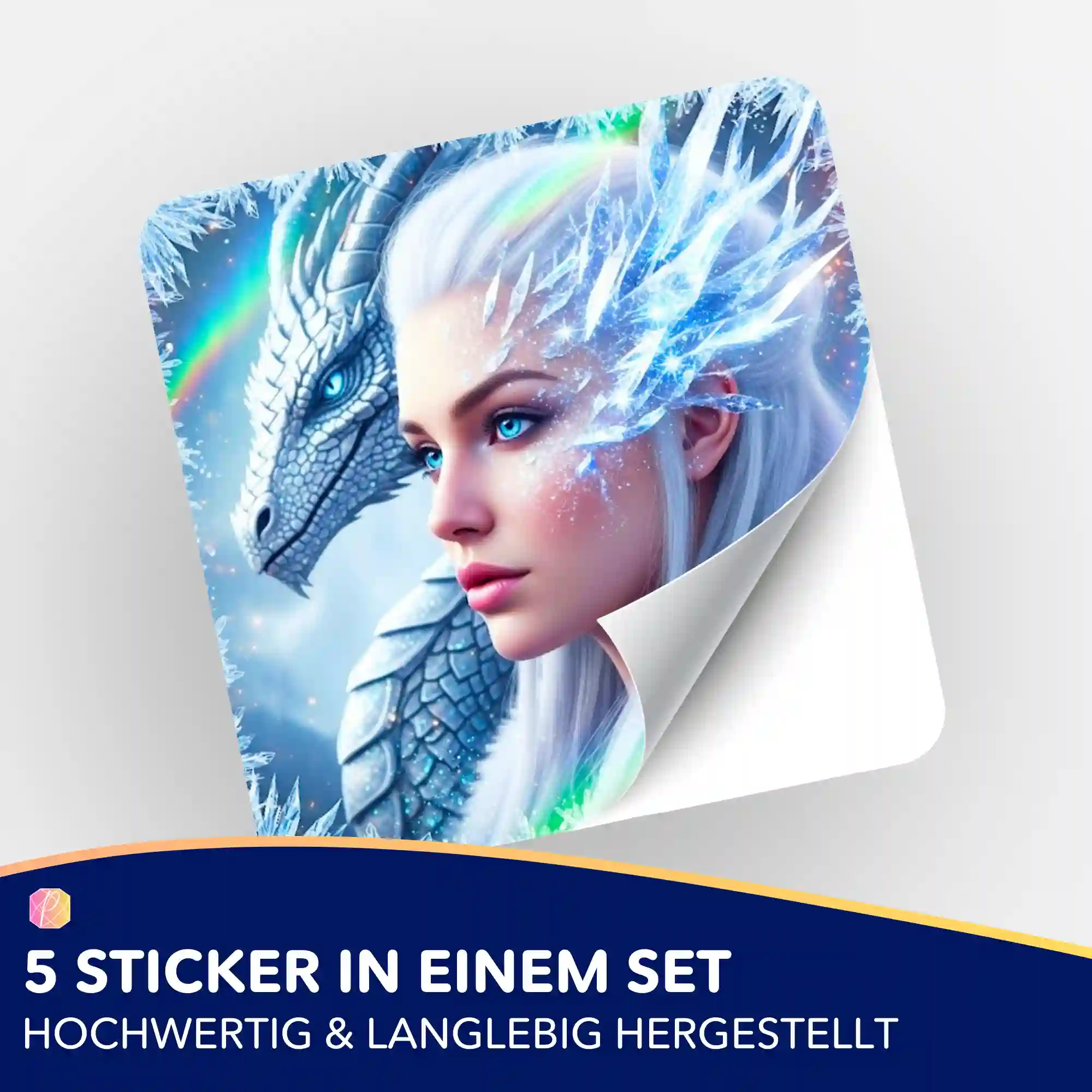 Aufkleber 5er-Set - Dragon Queen - Image 2