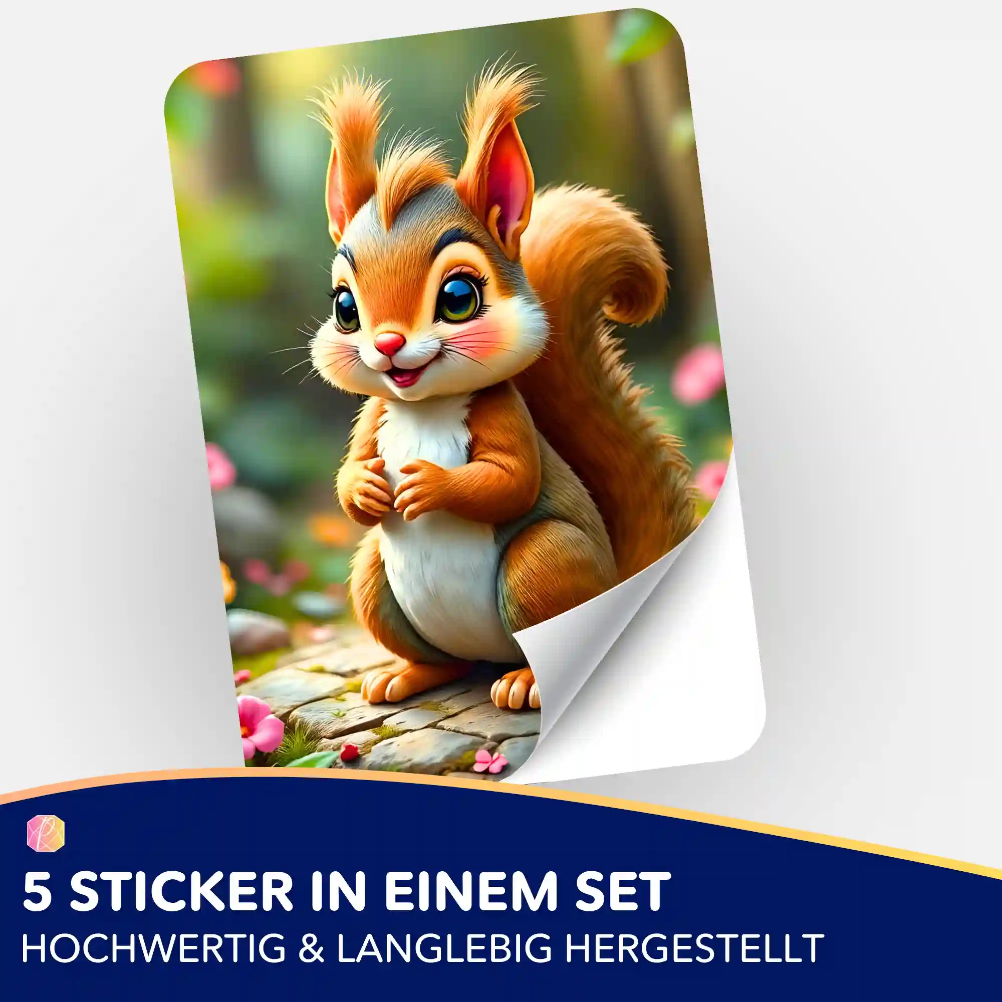 Aufkleber 5er-Set - Elvis Eichhörnchen - Image 2