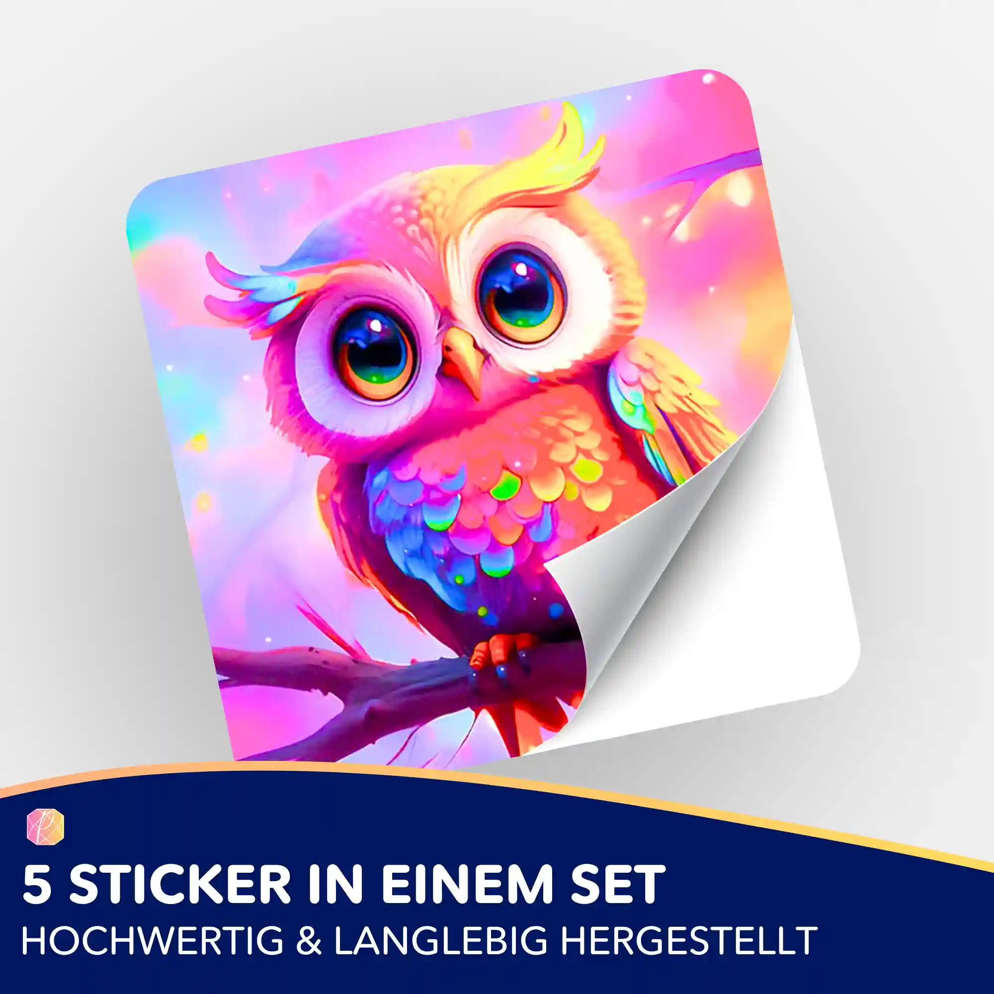 Aufkleber 5er-Set - Eulchen Eulalia - Image 2