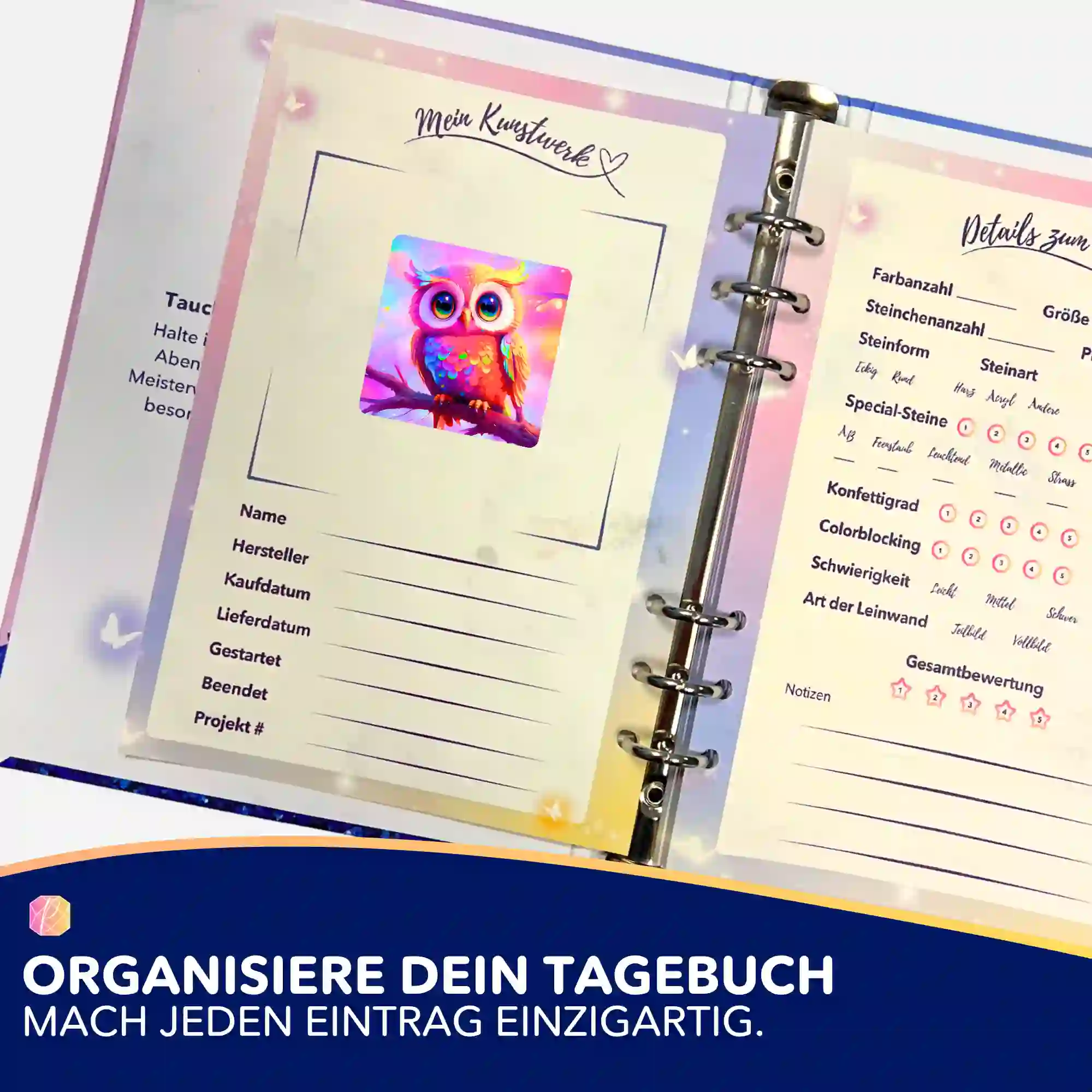 Aufkleber 5er-Set - Eulchen Eulalia - Image 3