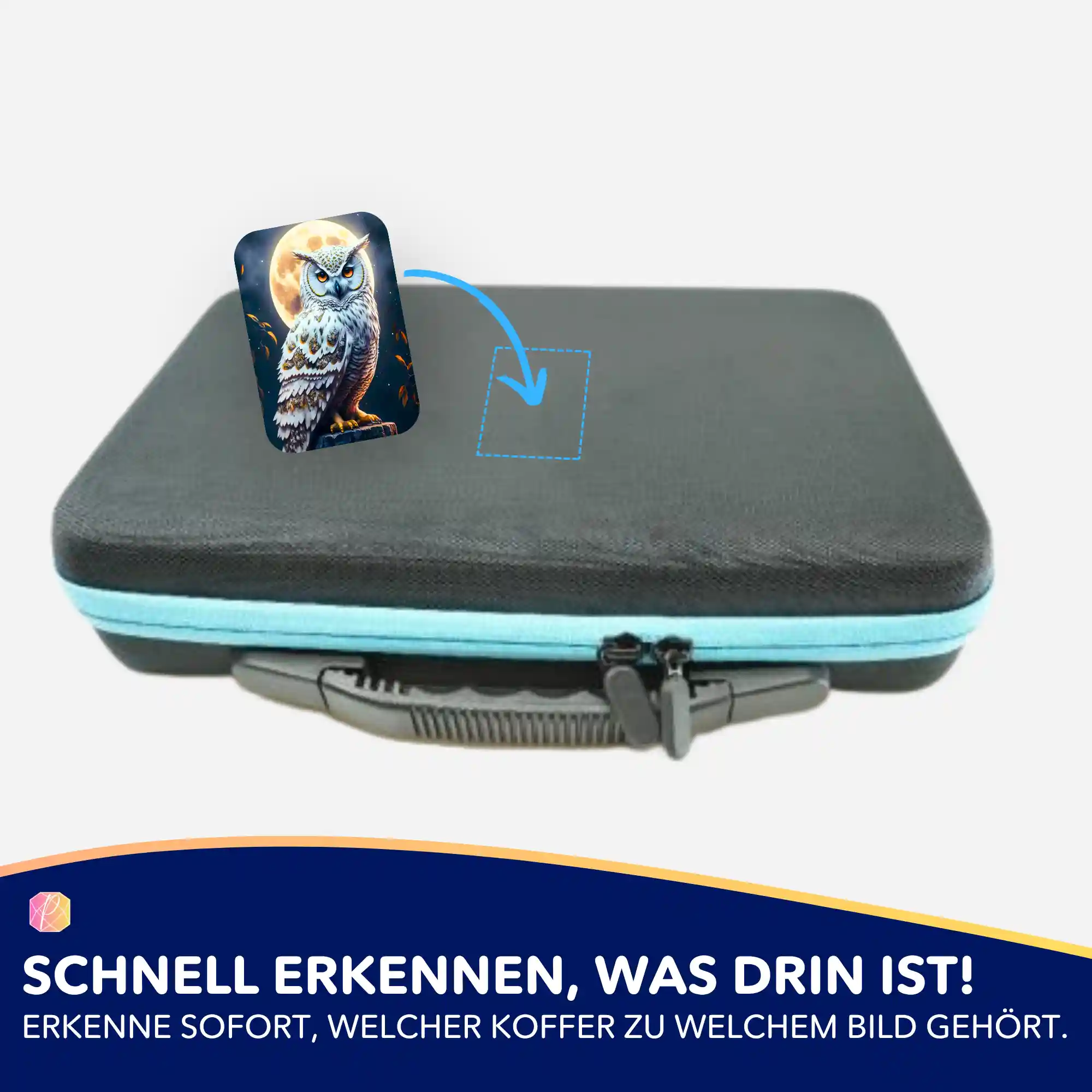 Aufkleber 5er-Set - Eule im Mondschein - Image 4
