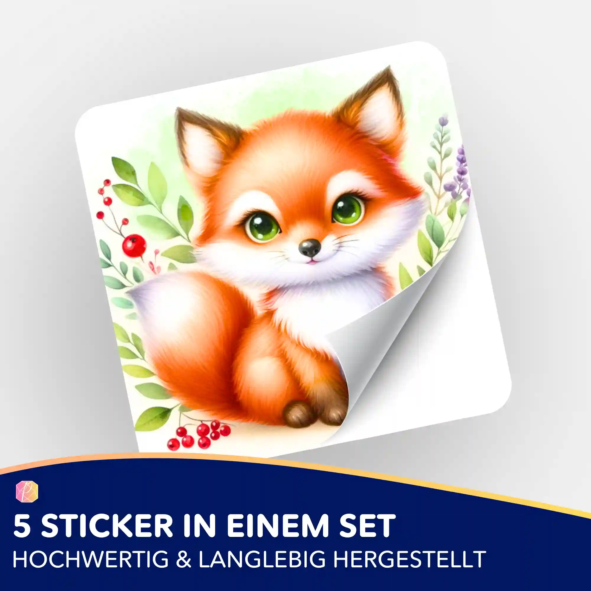 Aufkleber 5er-Set - Freddy Füchschen - Image 2