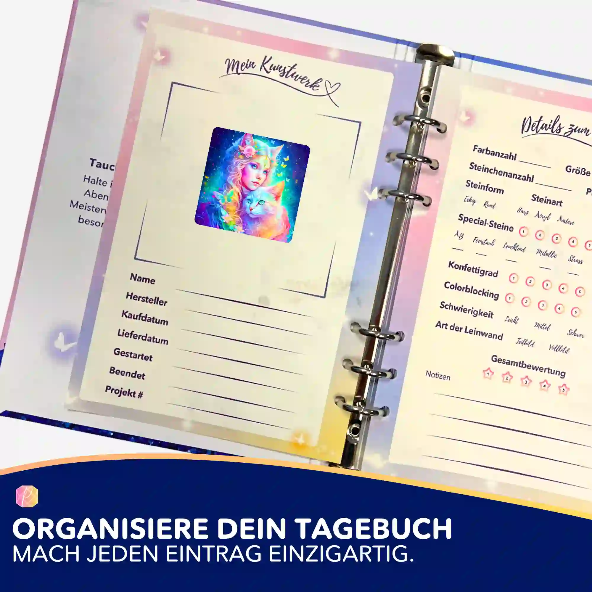 Aufkleber 5er-Set - Katzenelfe - Image 3