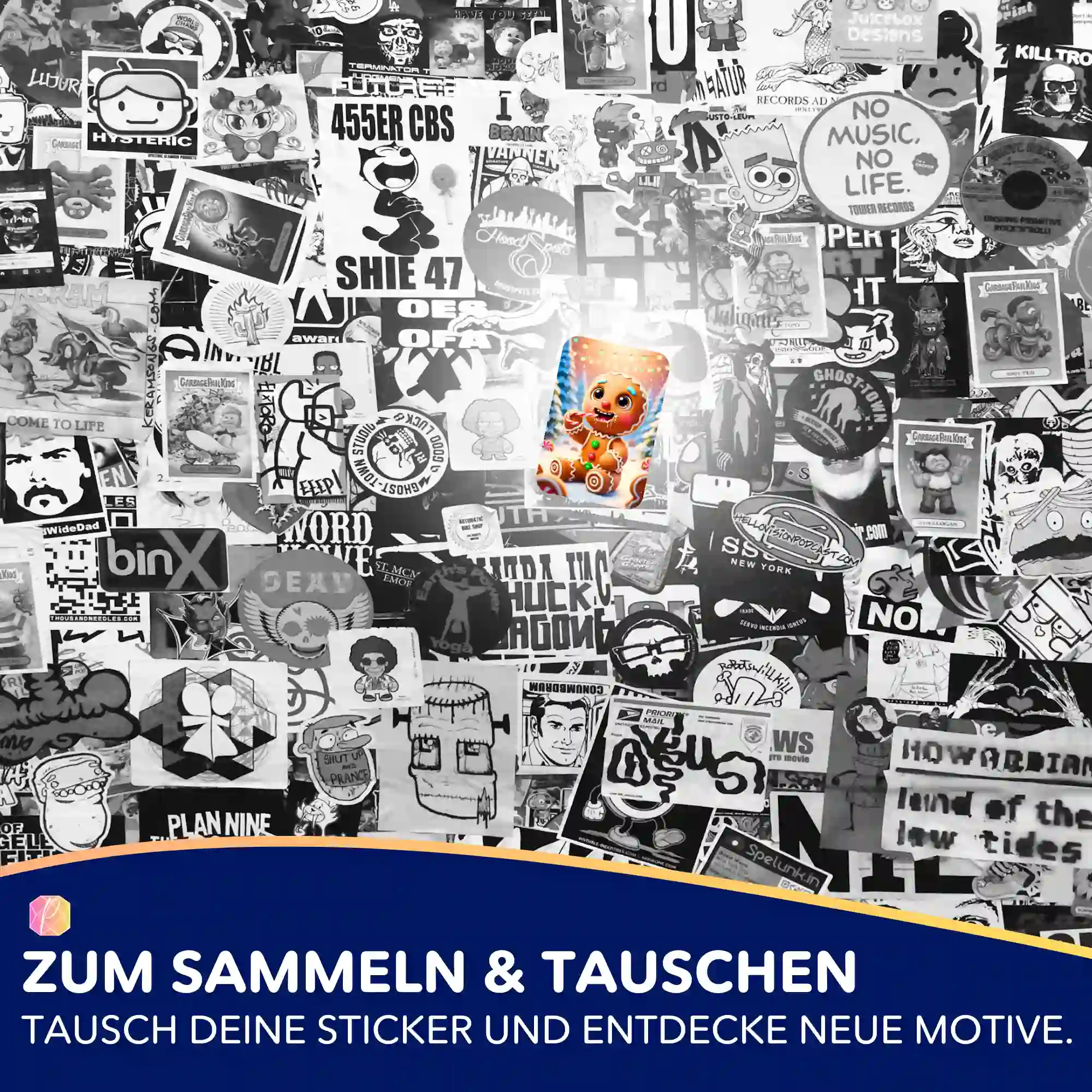 Aufkleber 5er-Set - Lebkuchenmann "Limited Edition" - Image 5