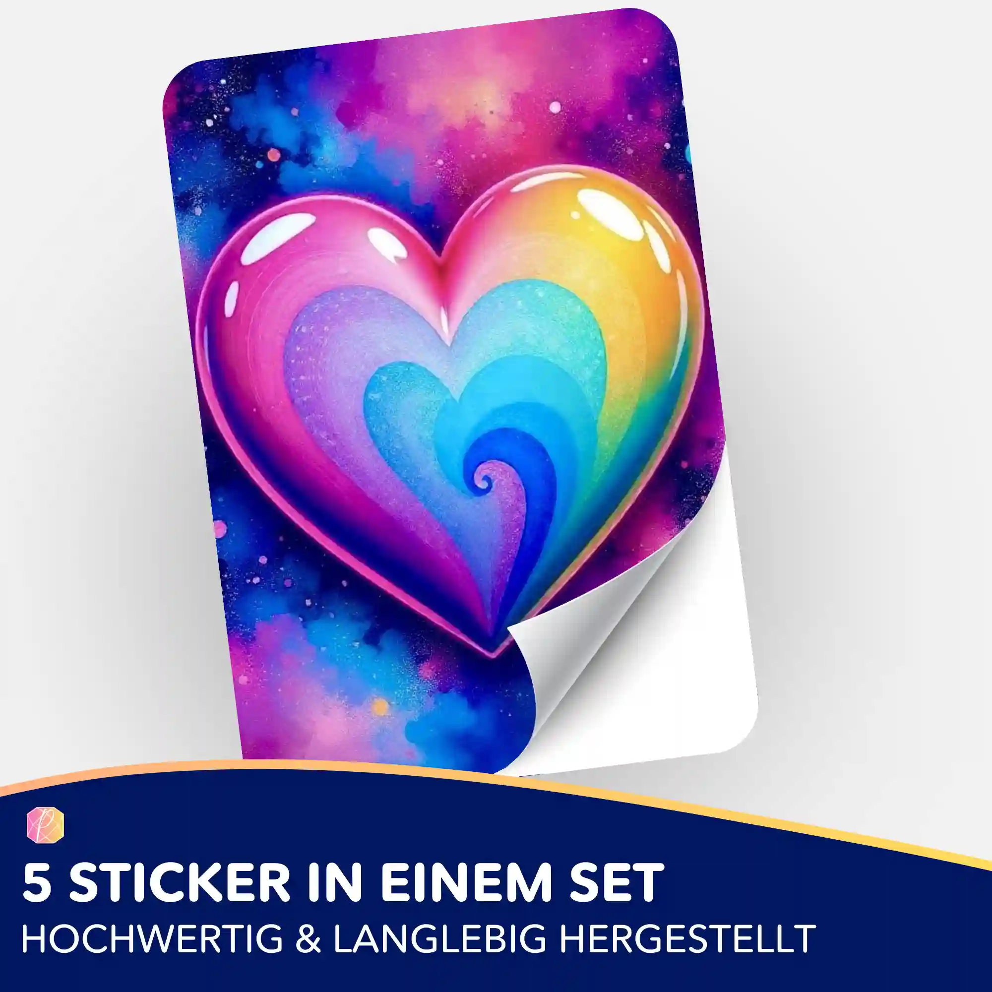 Aufkleber 5er-Set - Love - Image 2