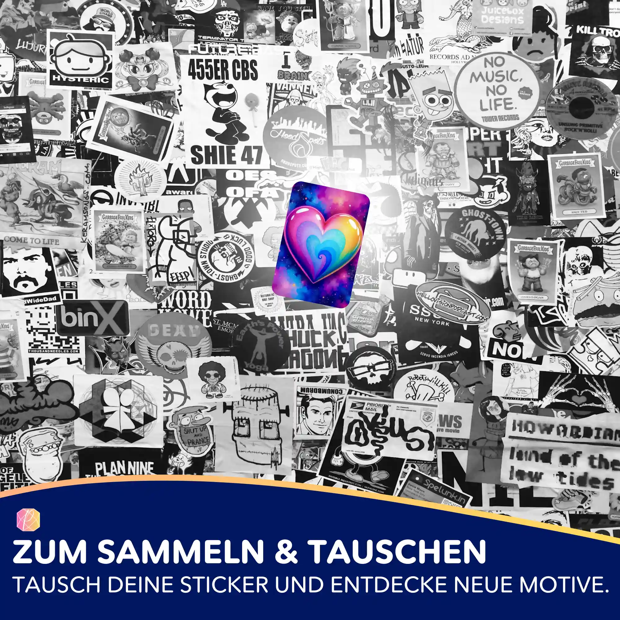 Aufkleber 5er-Set - Love - Image 5