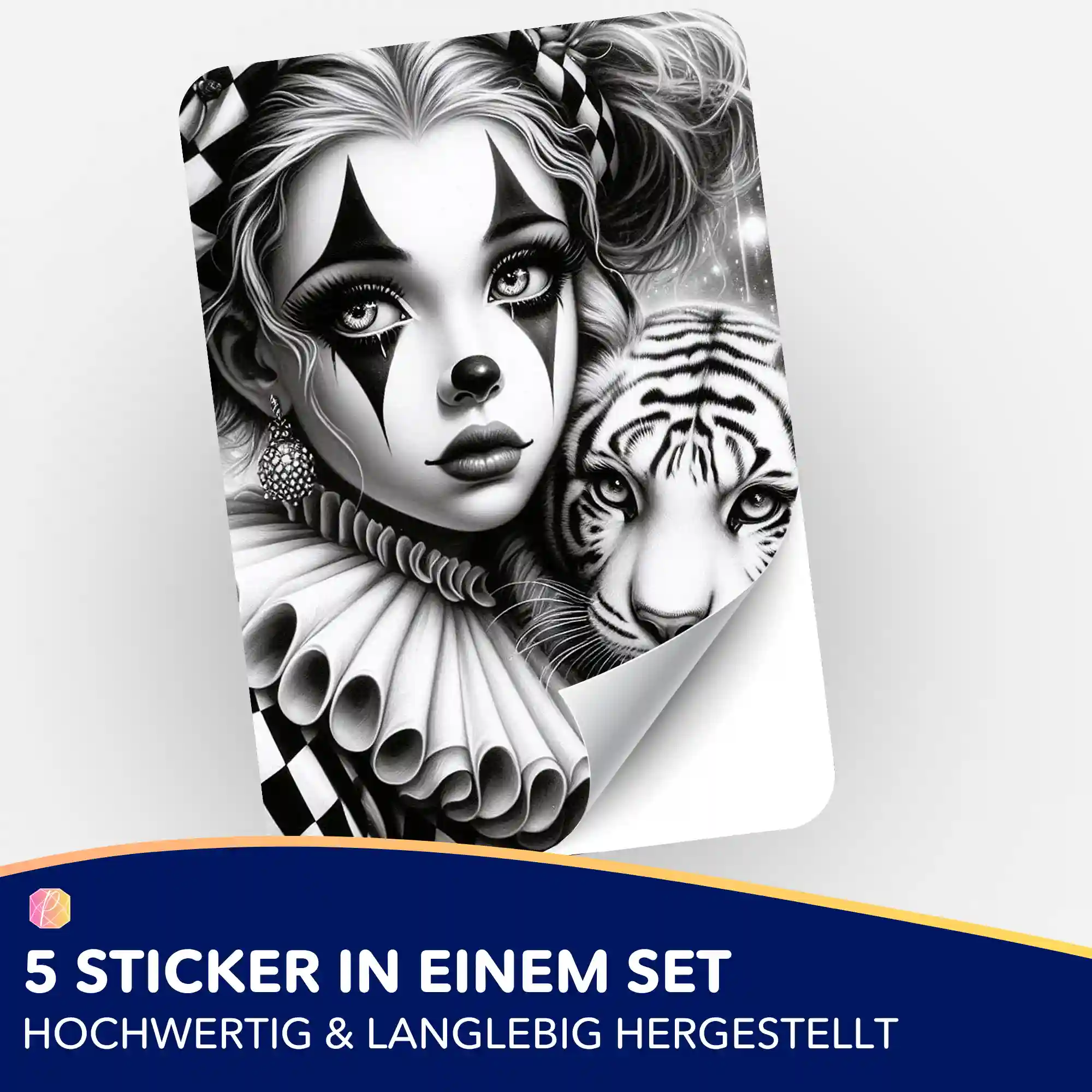 Aufkleber 5er-Set - Maskerade - Image 2