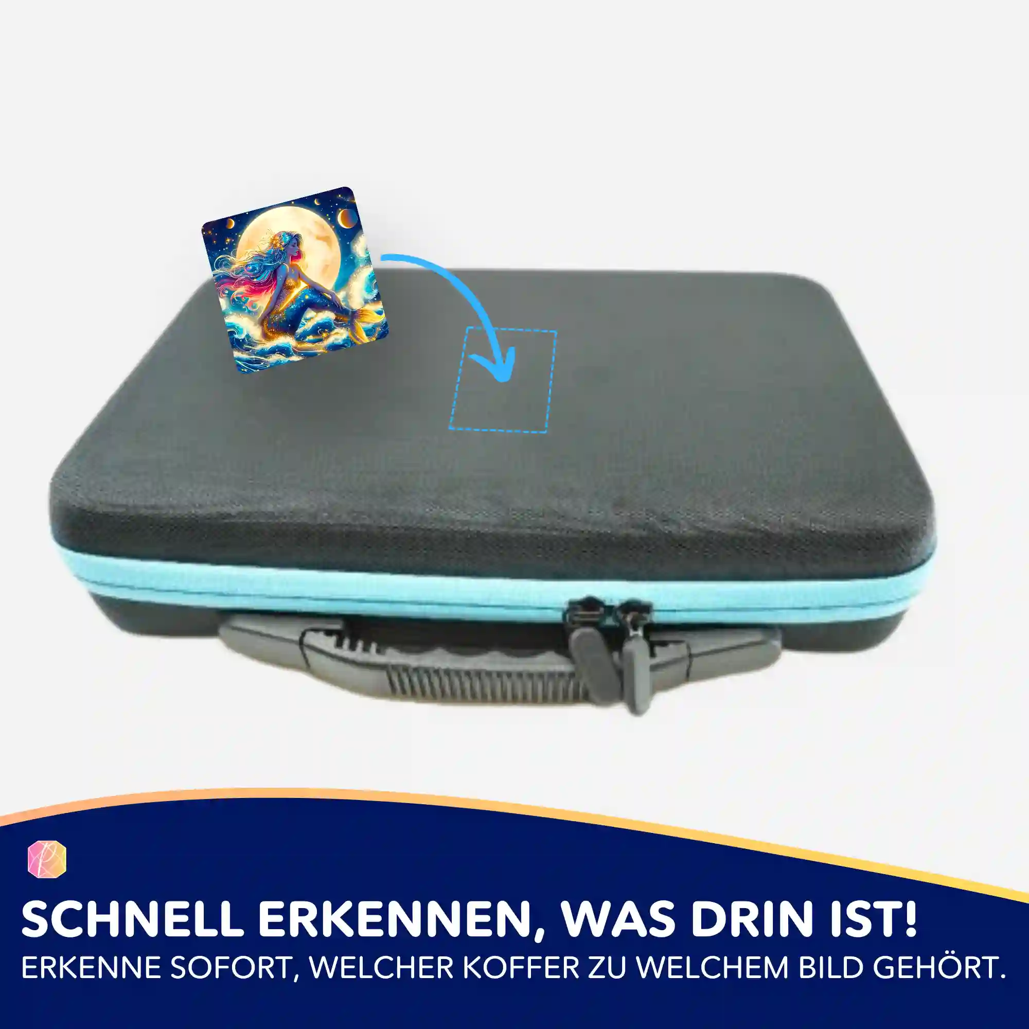 Aufkleber 5er-Set - Meerjungfrau im Sternenhimmel - Image 4