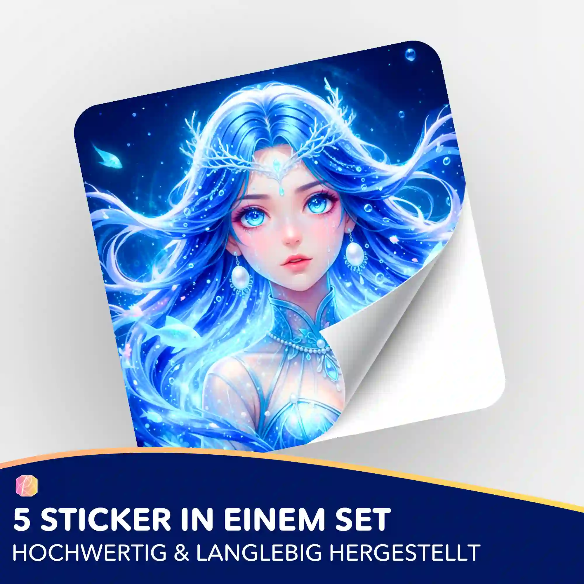 Aufkleber 5er-Set - Nerelya Hüterin der Tiefe - Image 2