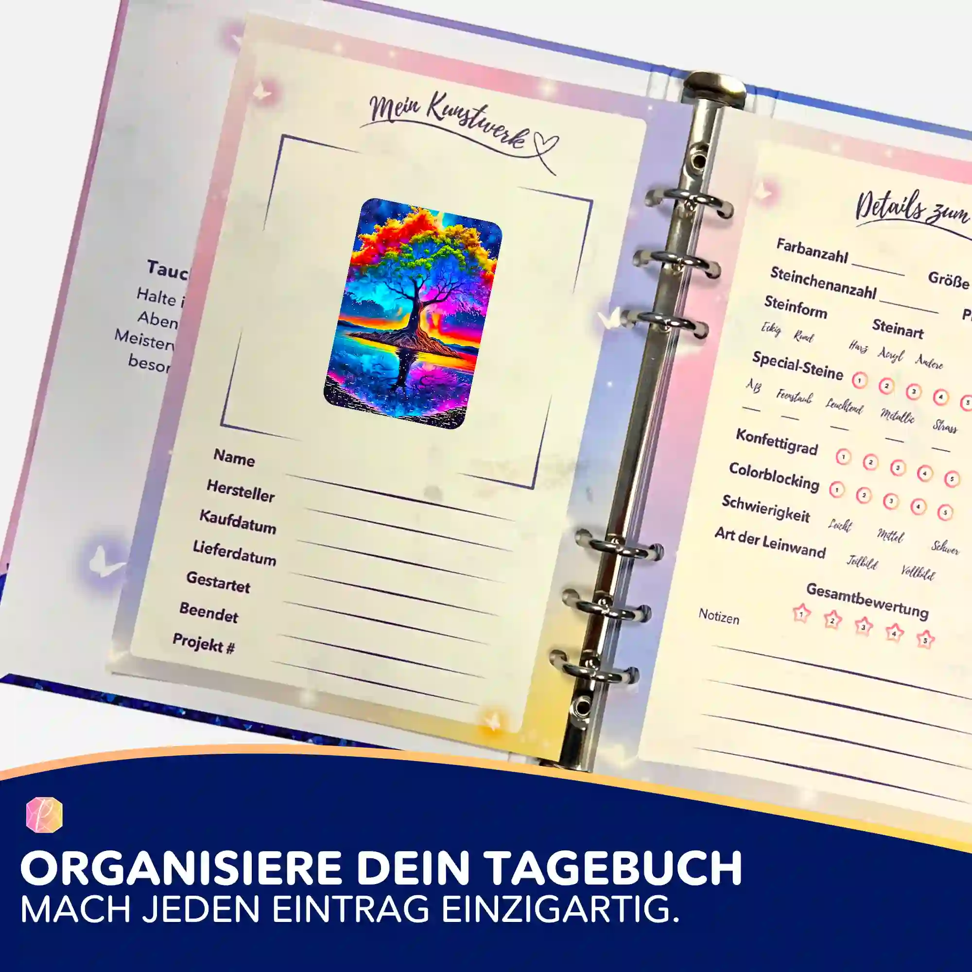 Aufkleber 5er-Set - Rainbow Tree - Image 3