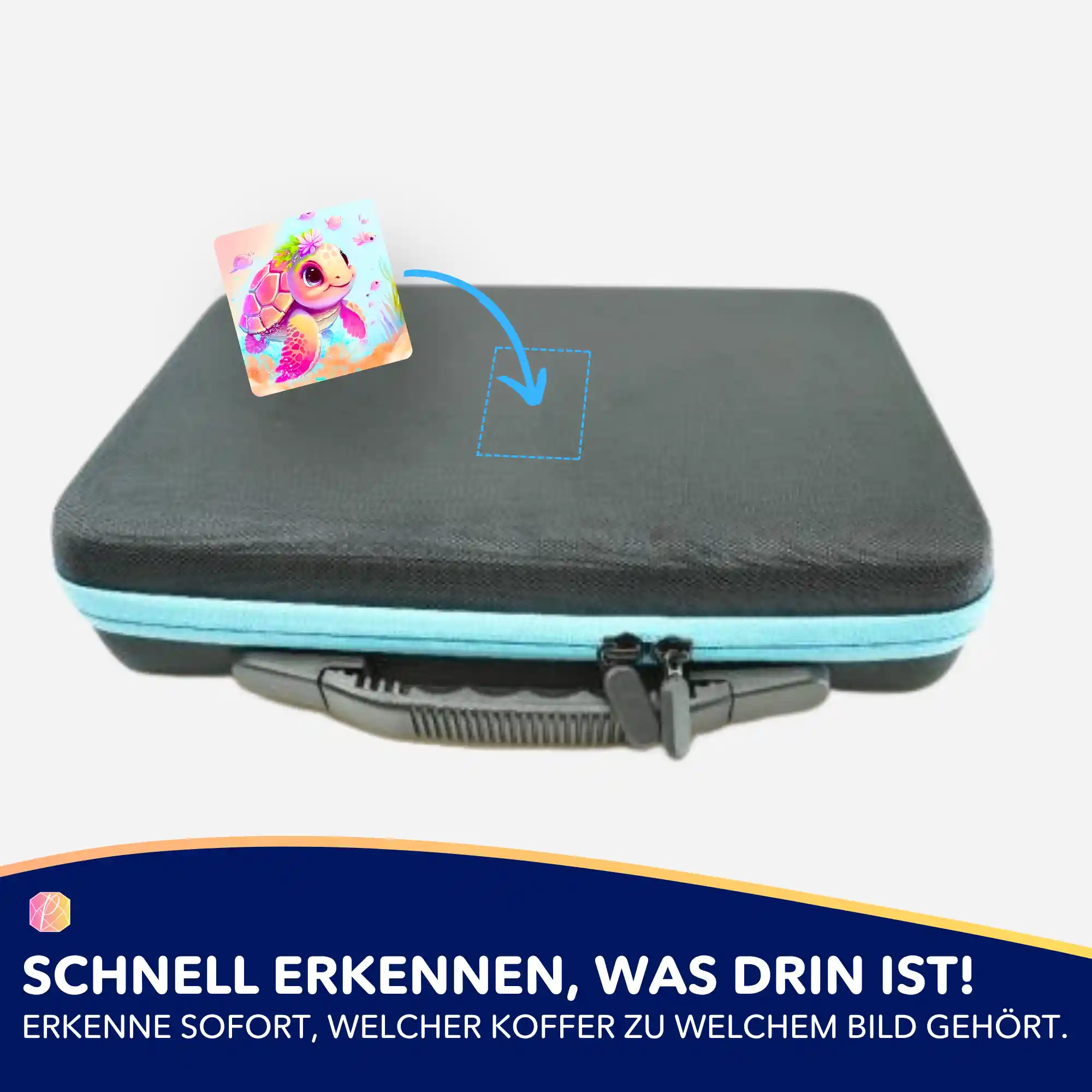 Aufkleber 5er-Set - Schildkrötenmädchen Trudi - Image 4