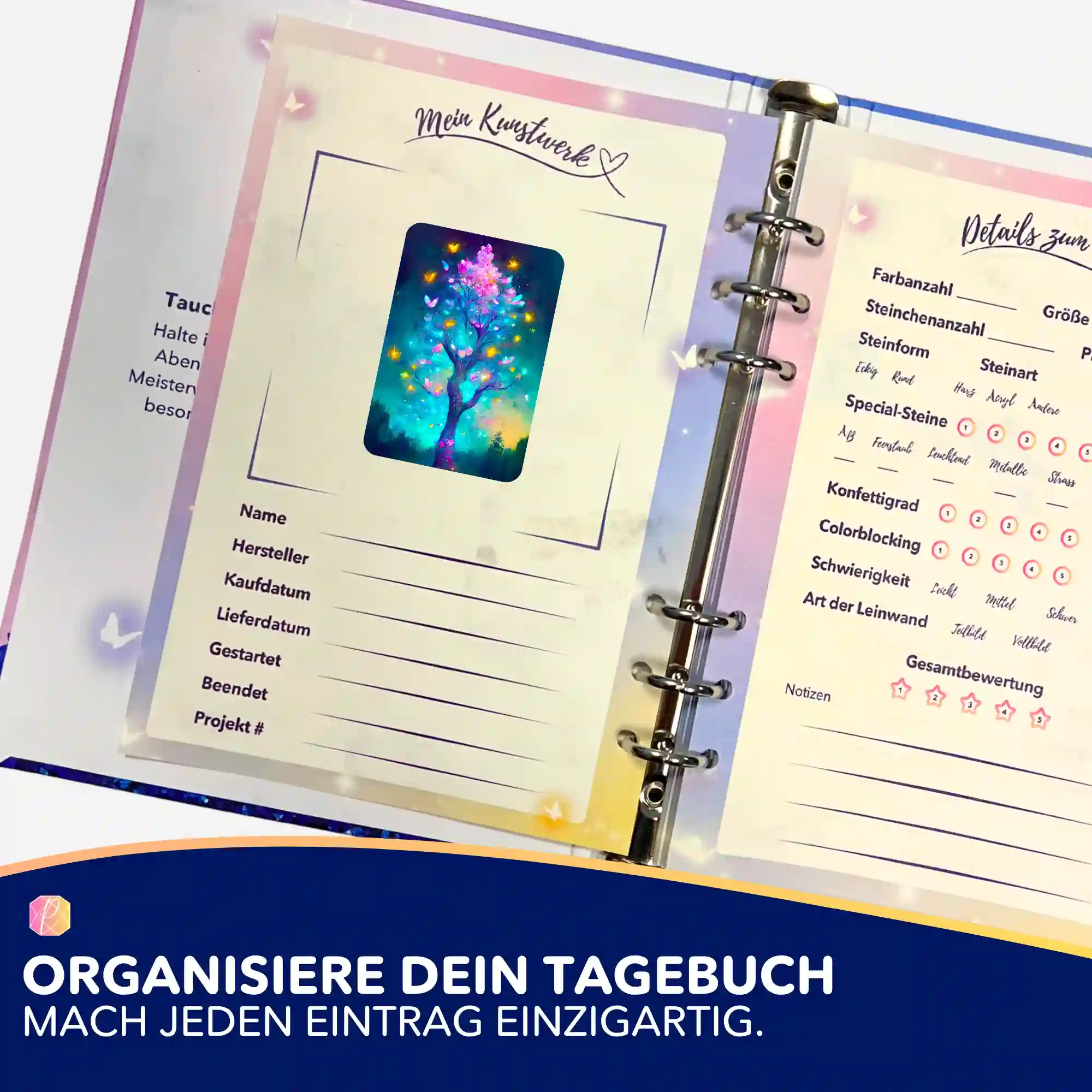Aufkleber 5er-Set - Schmetterlingsbaum - Image 3