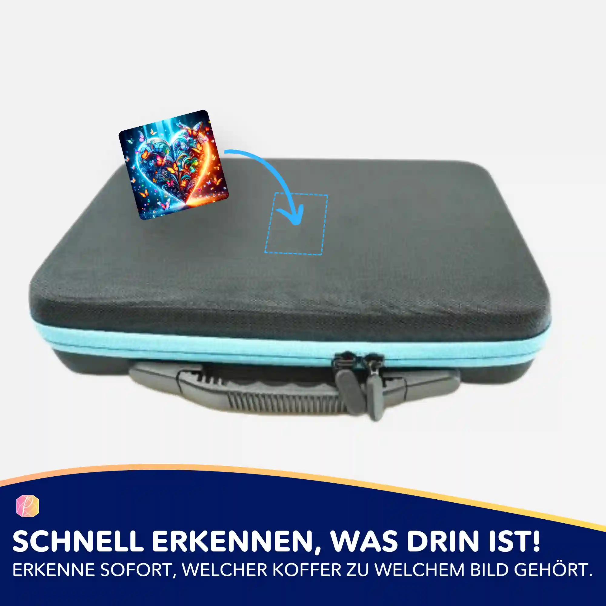 Aufkleber 5er-Set - Schmetterlingsherz - Image 4