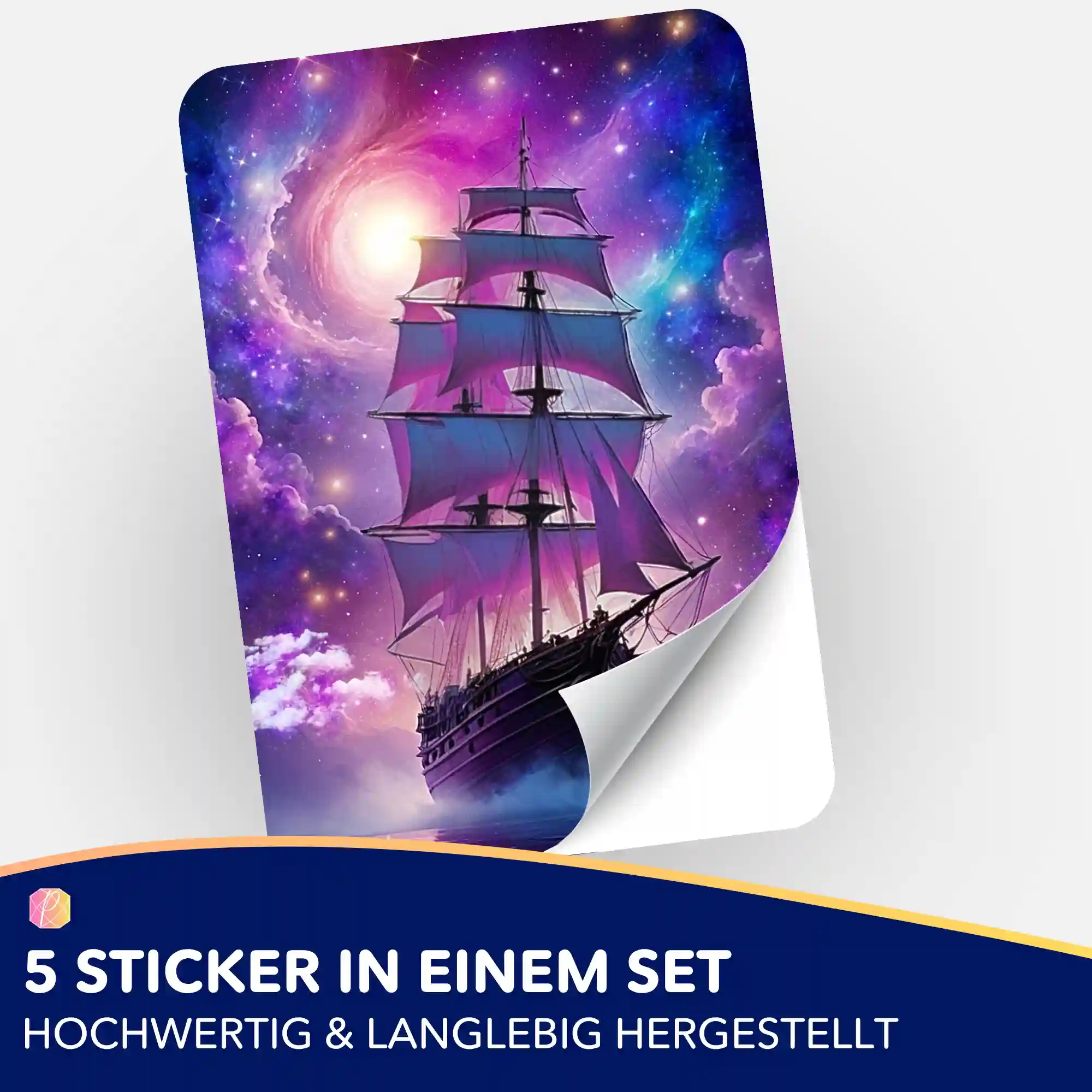 Aufkleber 5er-Set - Starlight Ocean - Image 2