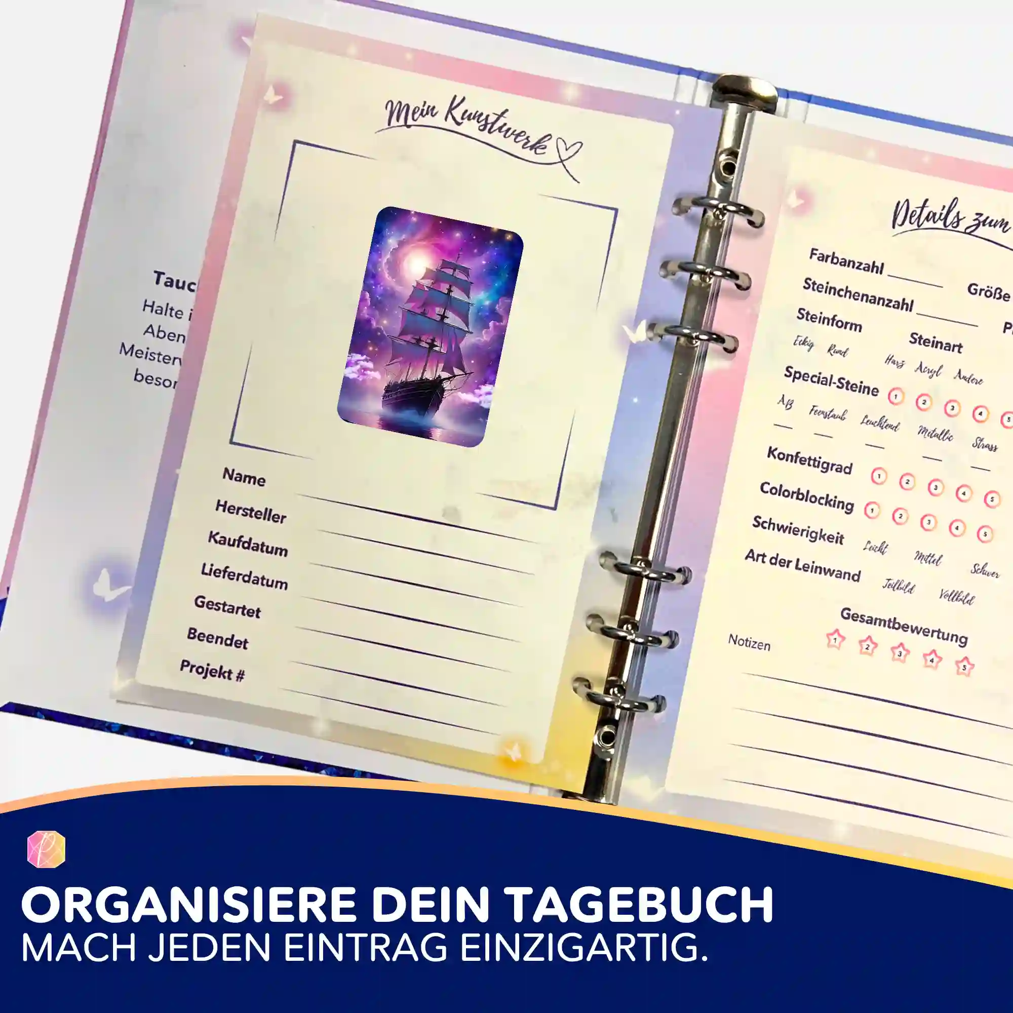 Aufkleber 5er-Set - Starlight Ocean - Image 3
