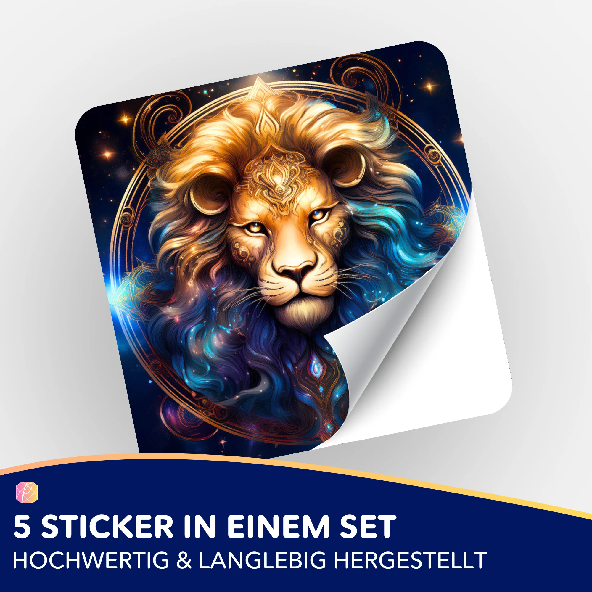 Aufkleber 5er-Set - Sternzeichen Löwe "Limited Edition" - Image 2