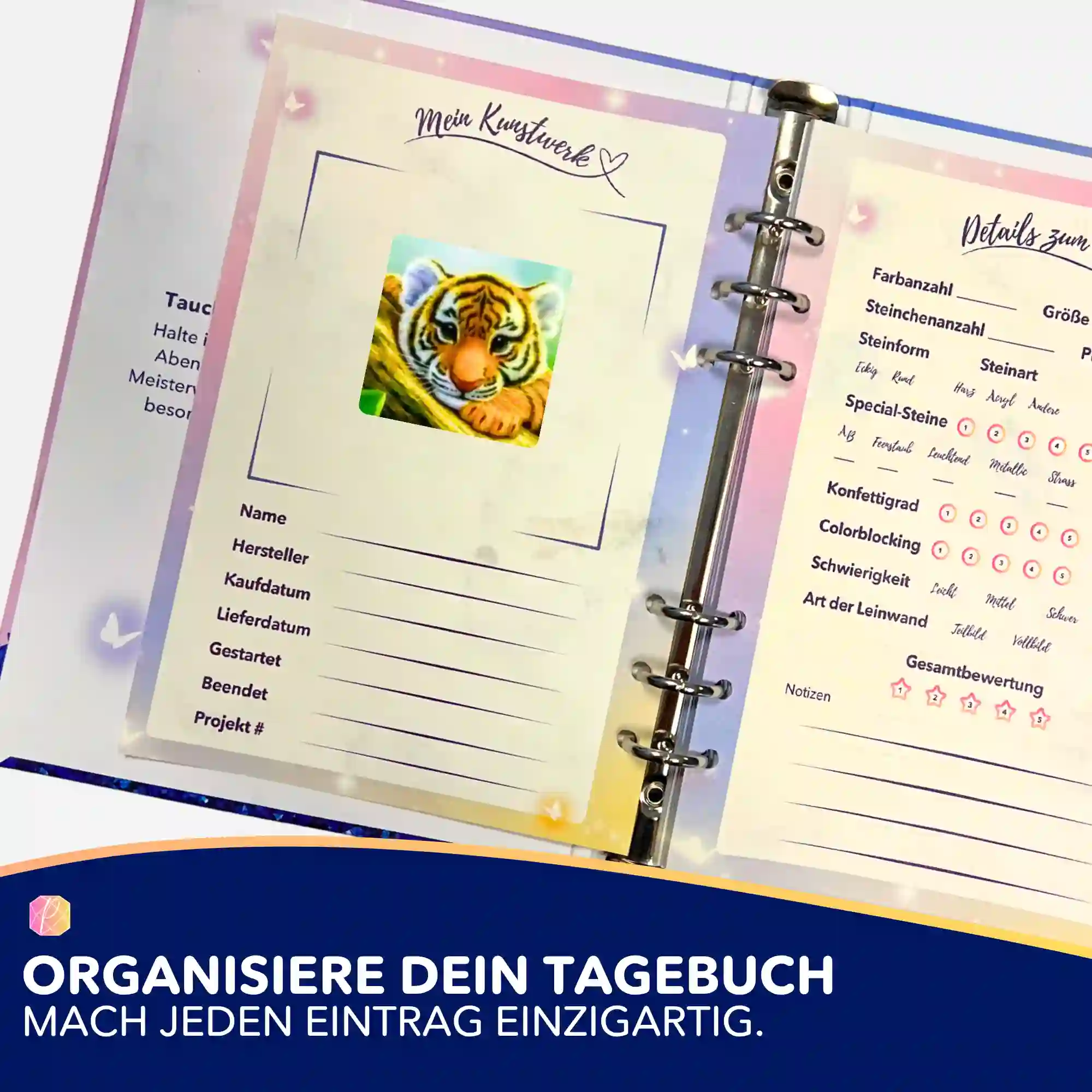Aufkleber 5er-Set - Tigerbaby - Image 3