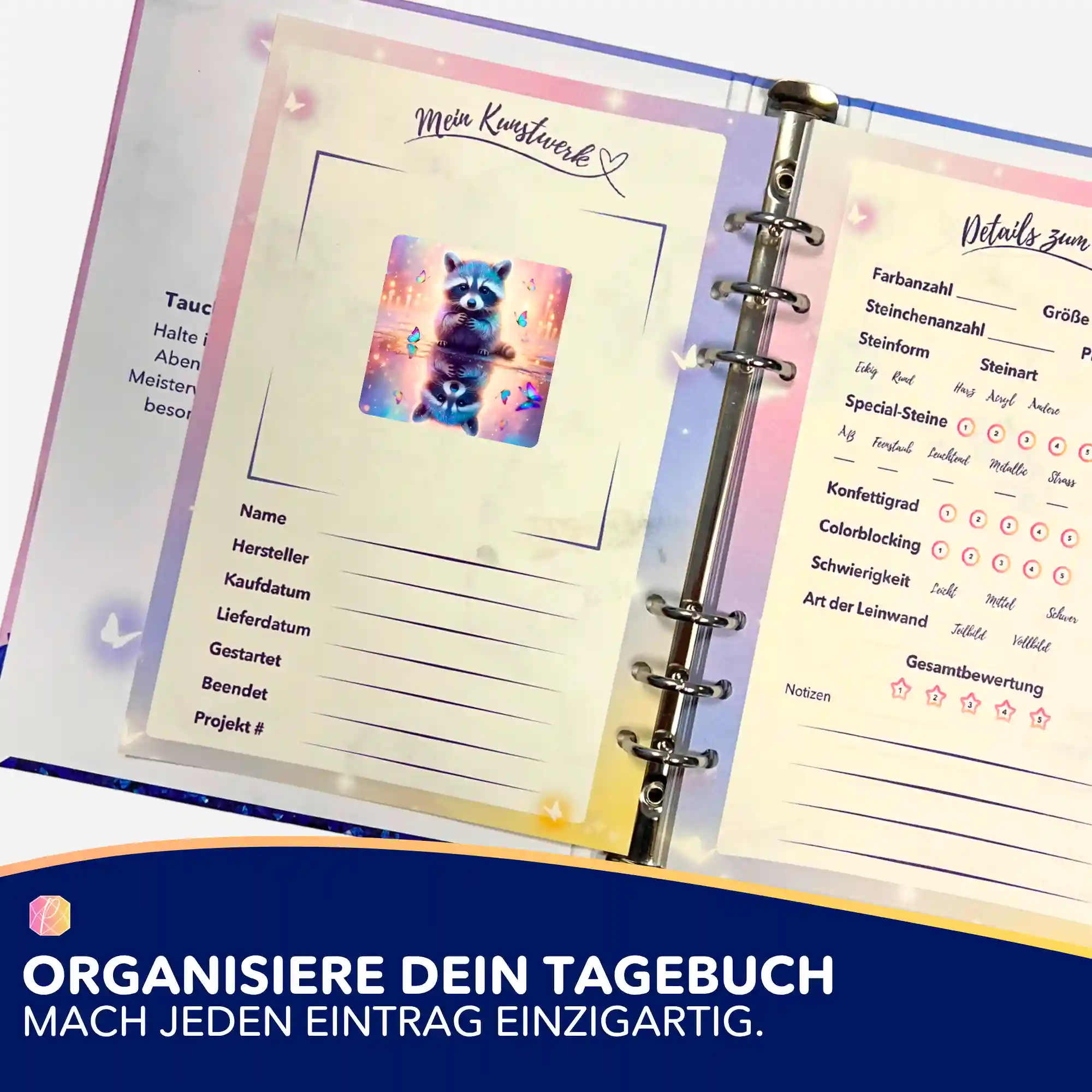 Aufkleber 5er-Set - Waschbär Bubby - Image 3