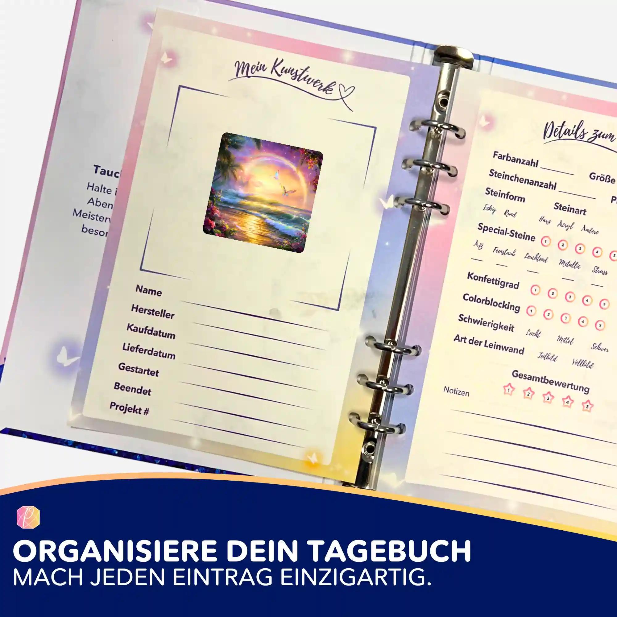 Aufkleber 5er-Set - Zwischen Himmel und Meer - Image 3