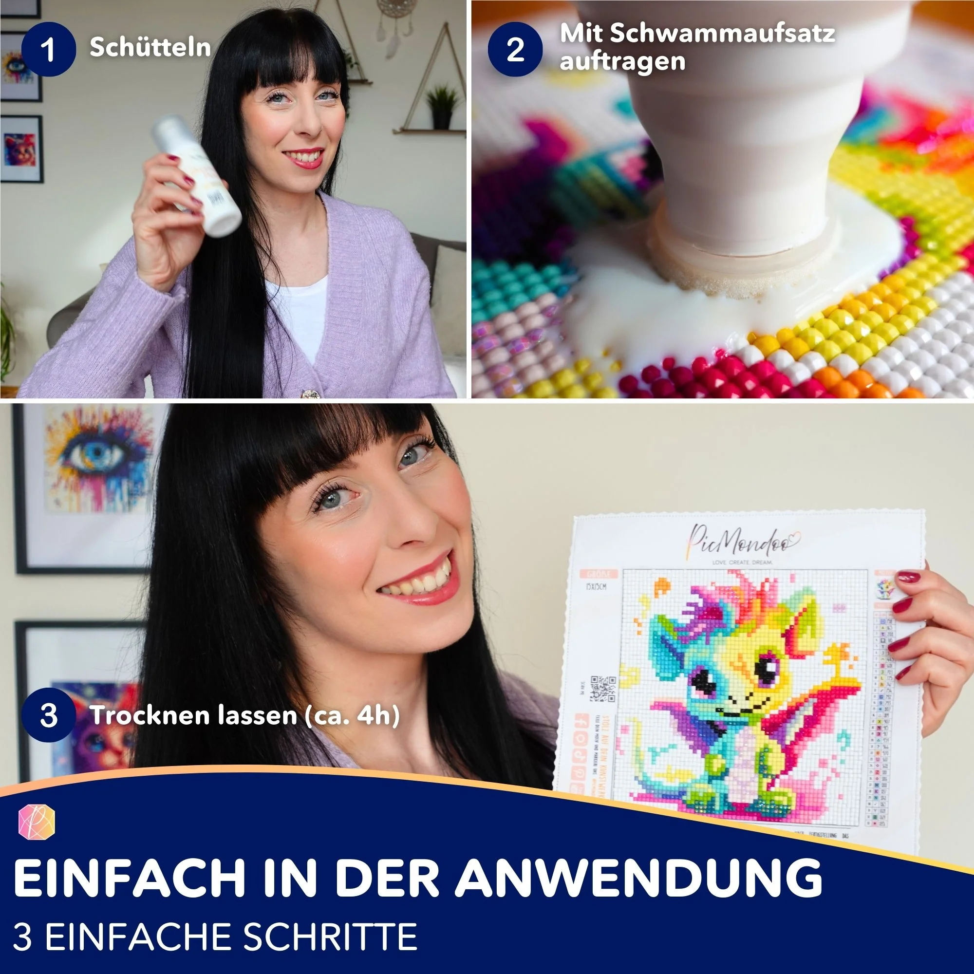 Diamond Painting Versiegelung® für besseren Halt & Glanzeffekt - Das Original - Image 4