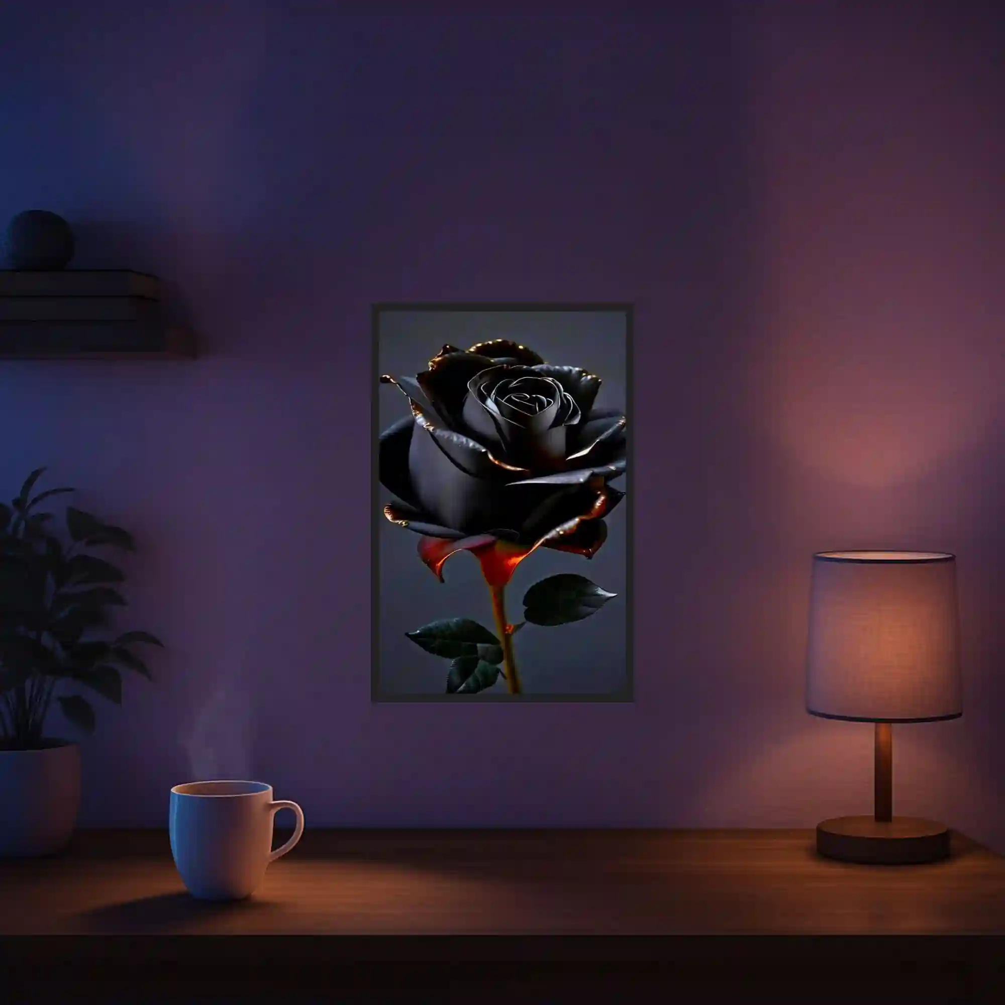 Diamond Painting - Black Rose - Image 5