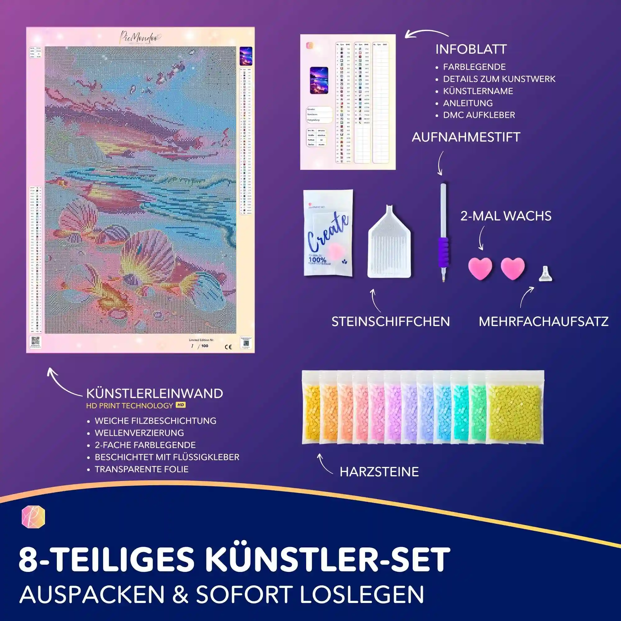 Diamond Painting - Die Wunschmuscheln "Limited Edition" - Image 3