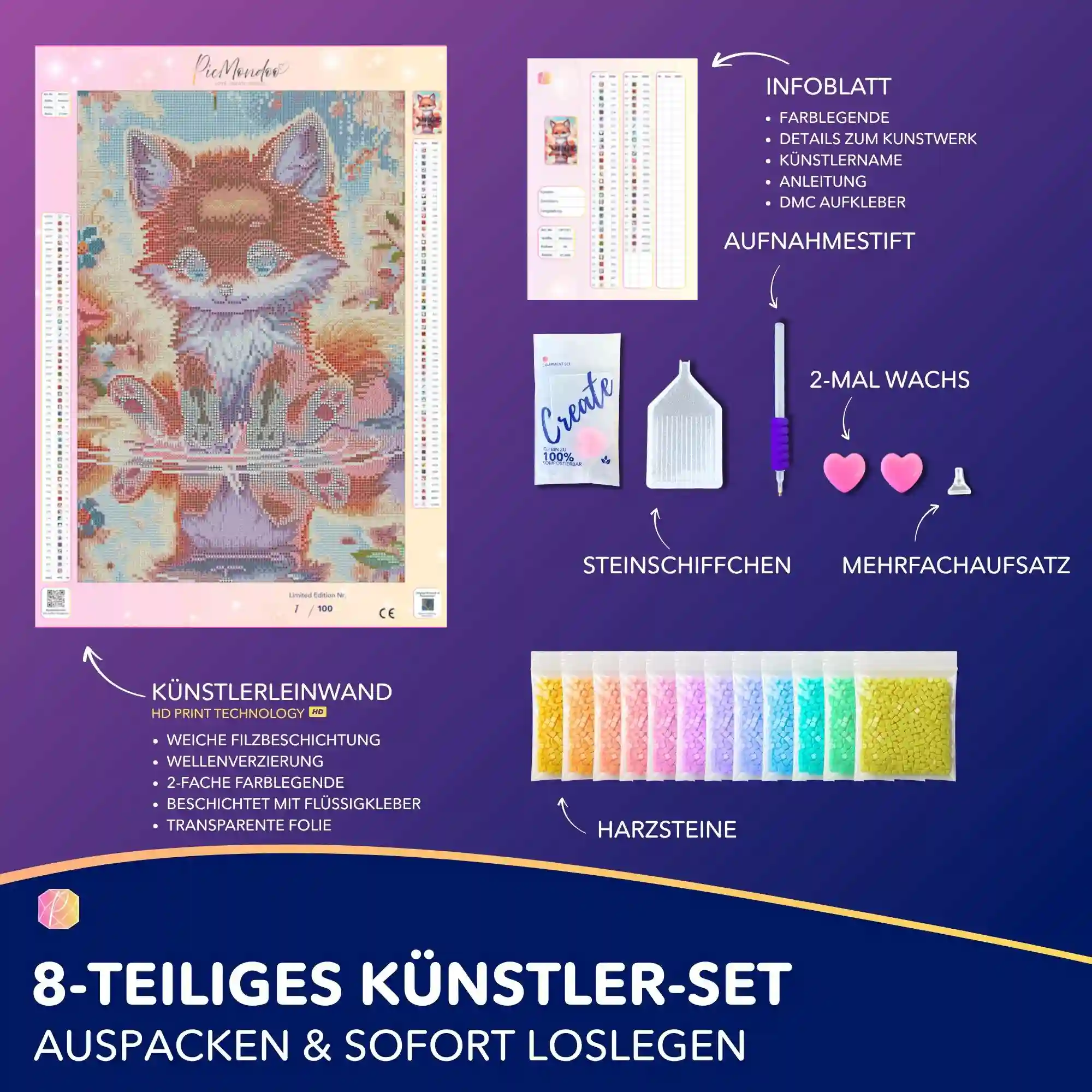 Diamond Painting - Ein kleiner Moment Glück "Limited Edition" - Image 3