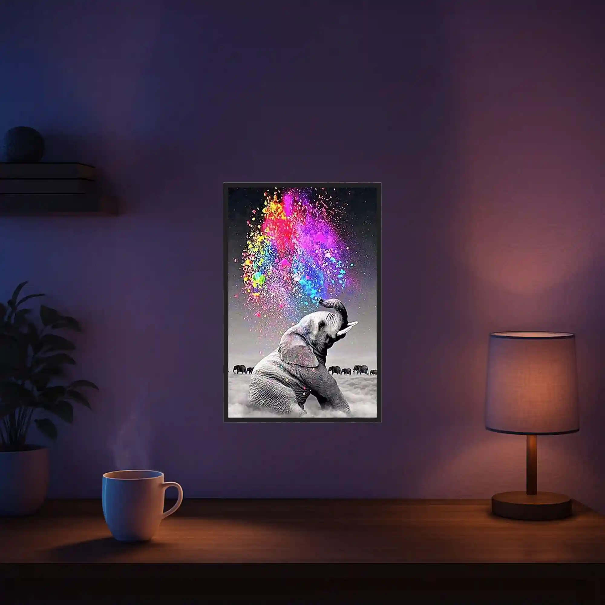 Diamond Painting - Elefant "Farbenspiel" - Image 5