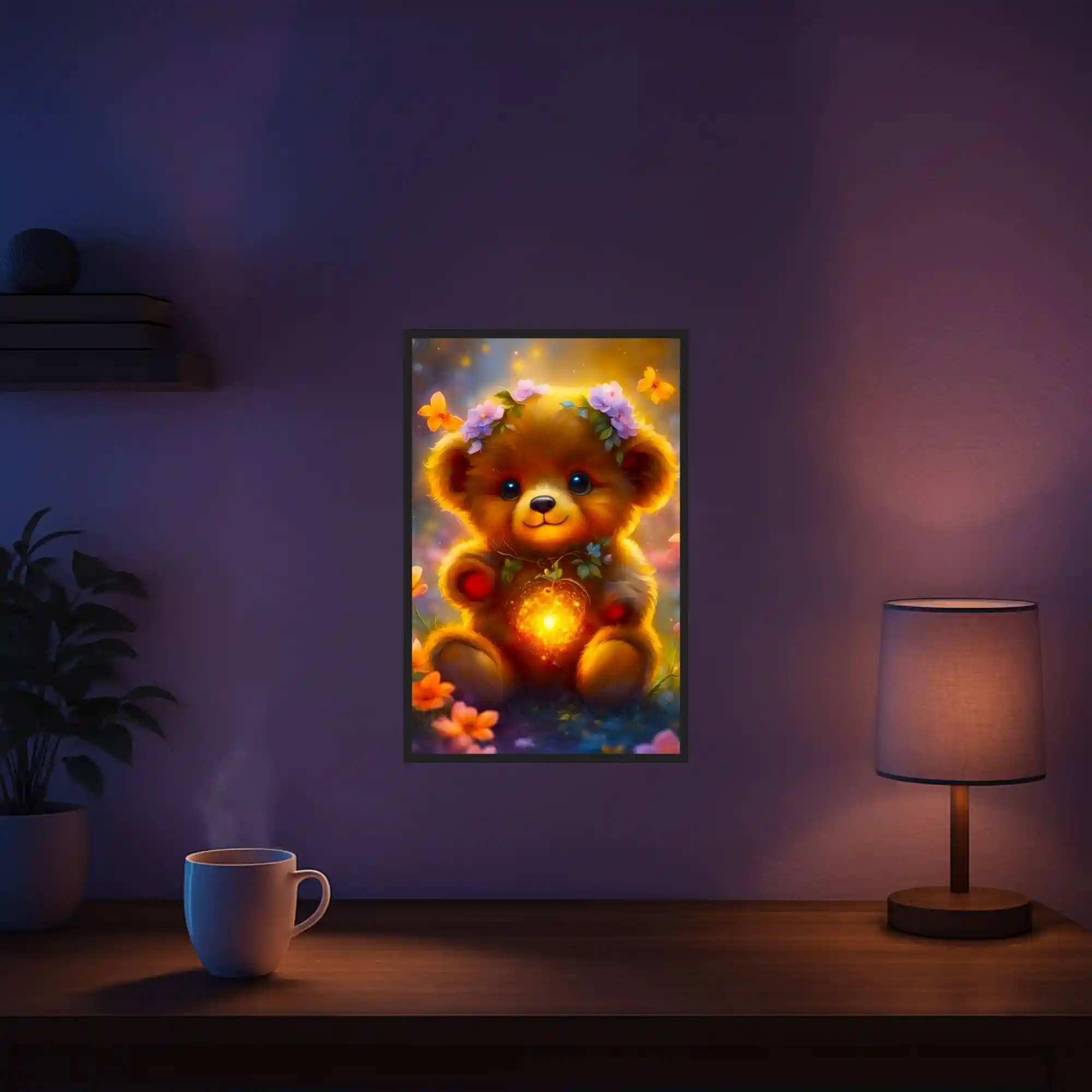 Diamond Painting - Kleiner Leuchtbär - Image 5