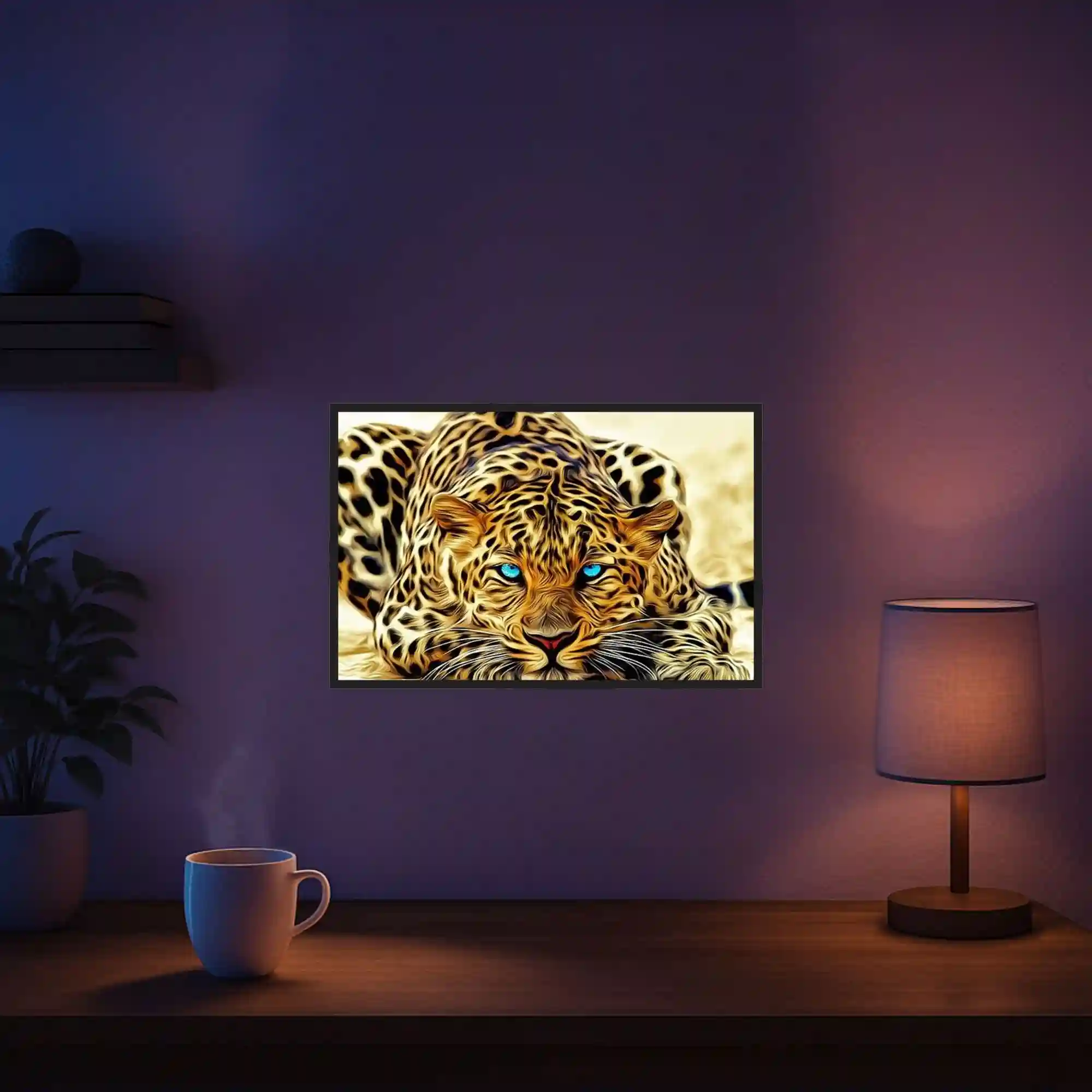 Diamond Painting - Leopard Blue Eyes MINI - Image 5