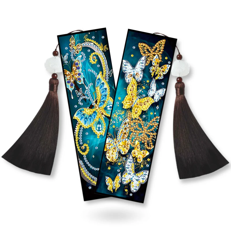 Diamond Painting Lesezeichen "Fox & Butterfly" 2er Set - Image 3