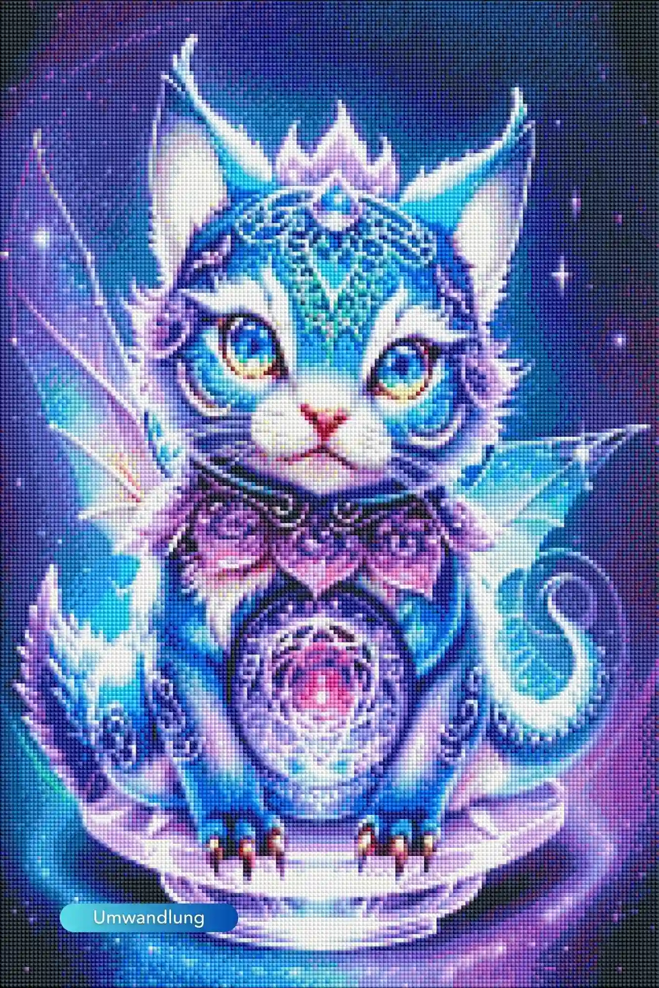 Diamond Painting Leuchtbild Special - Mystical Kitty - Image 2