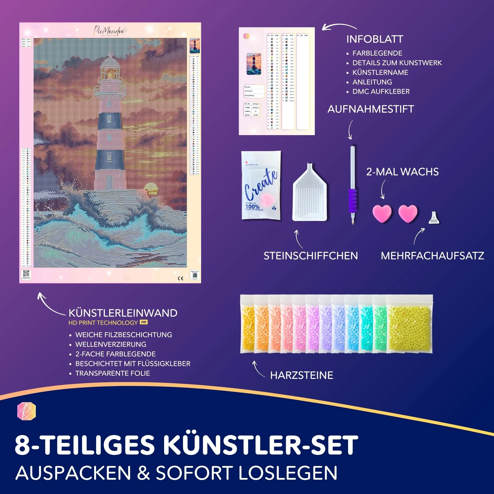 Diamond Painting - Leuchtturm der Hoffnung - Image 4