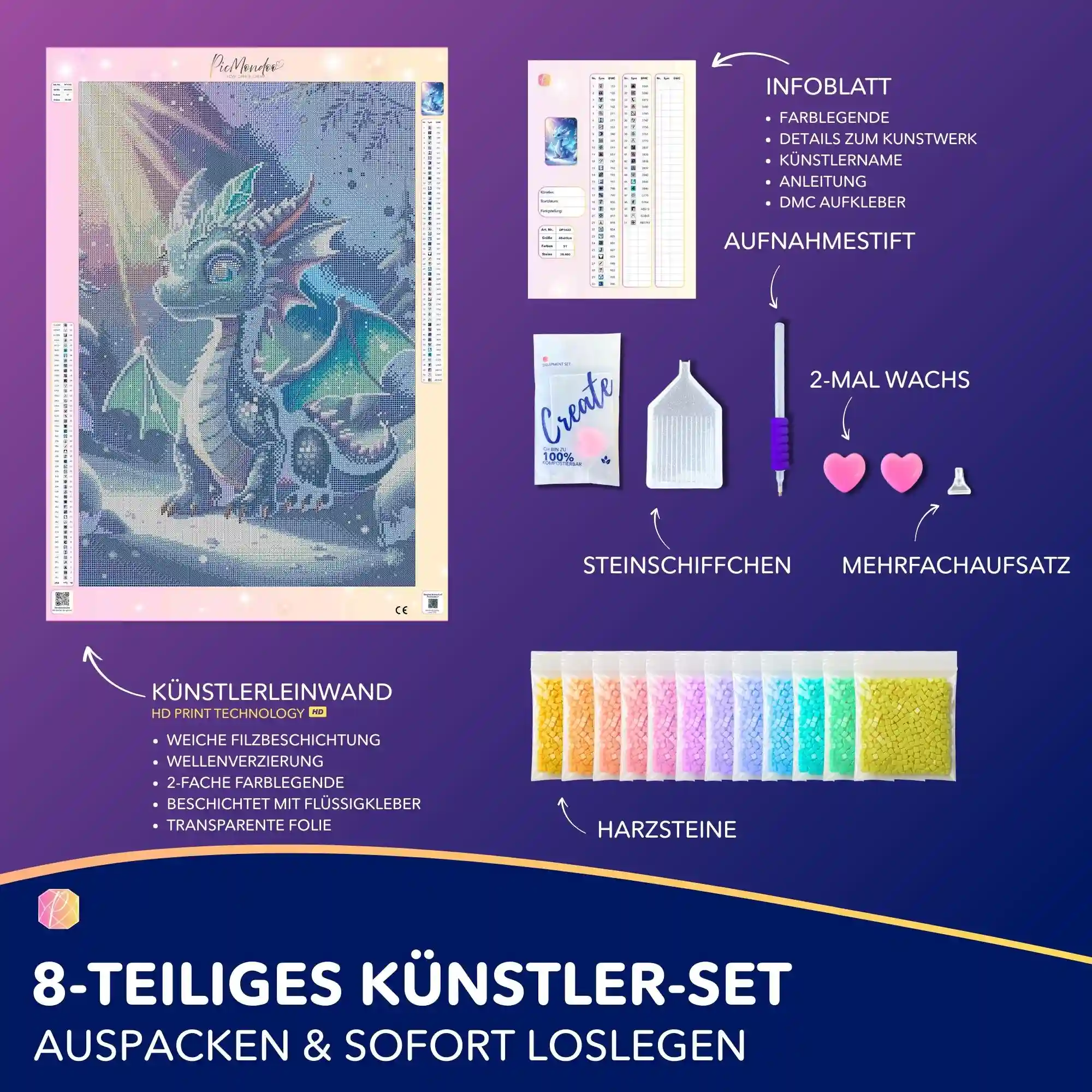 Diamond Painting - Licht des Nordens Seren - Image 3