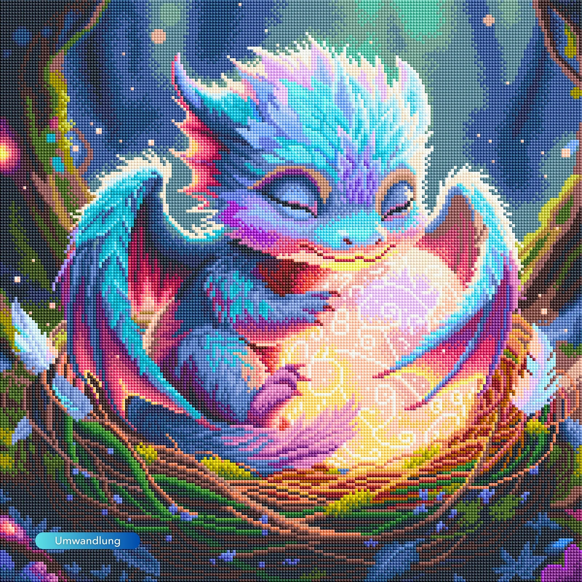 Diamond Painting - Lichtdrache Faye "Limited Edition" - Image 2