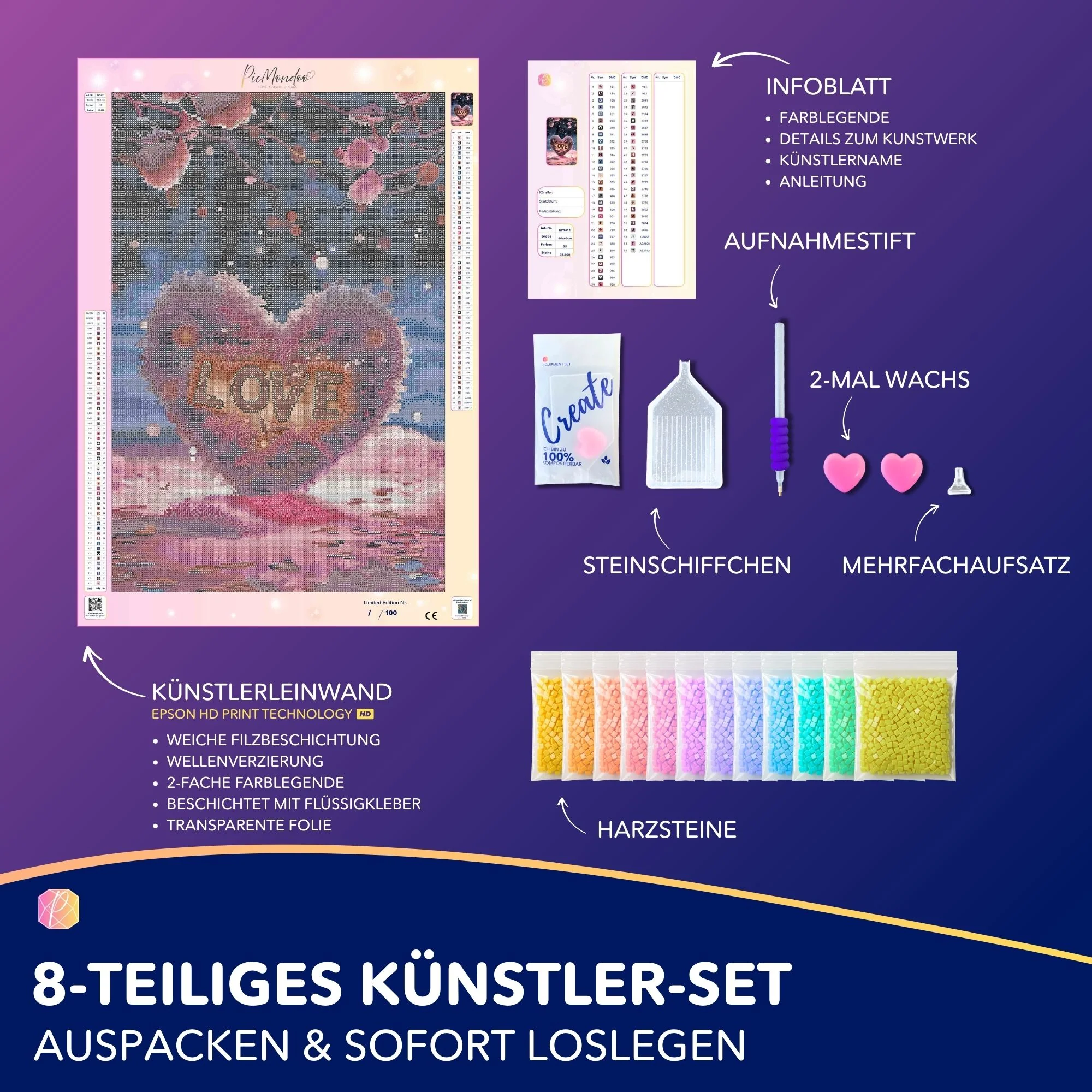Diamond Painting - Love "Limited Edition" - Image 4