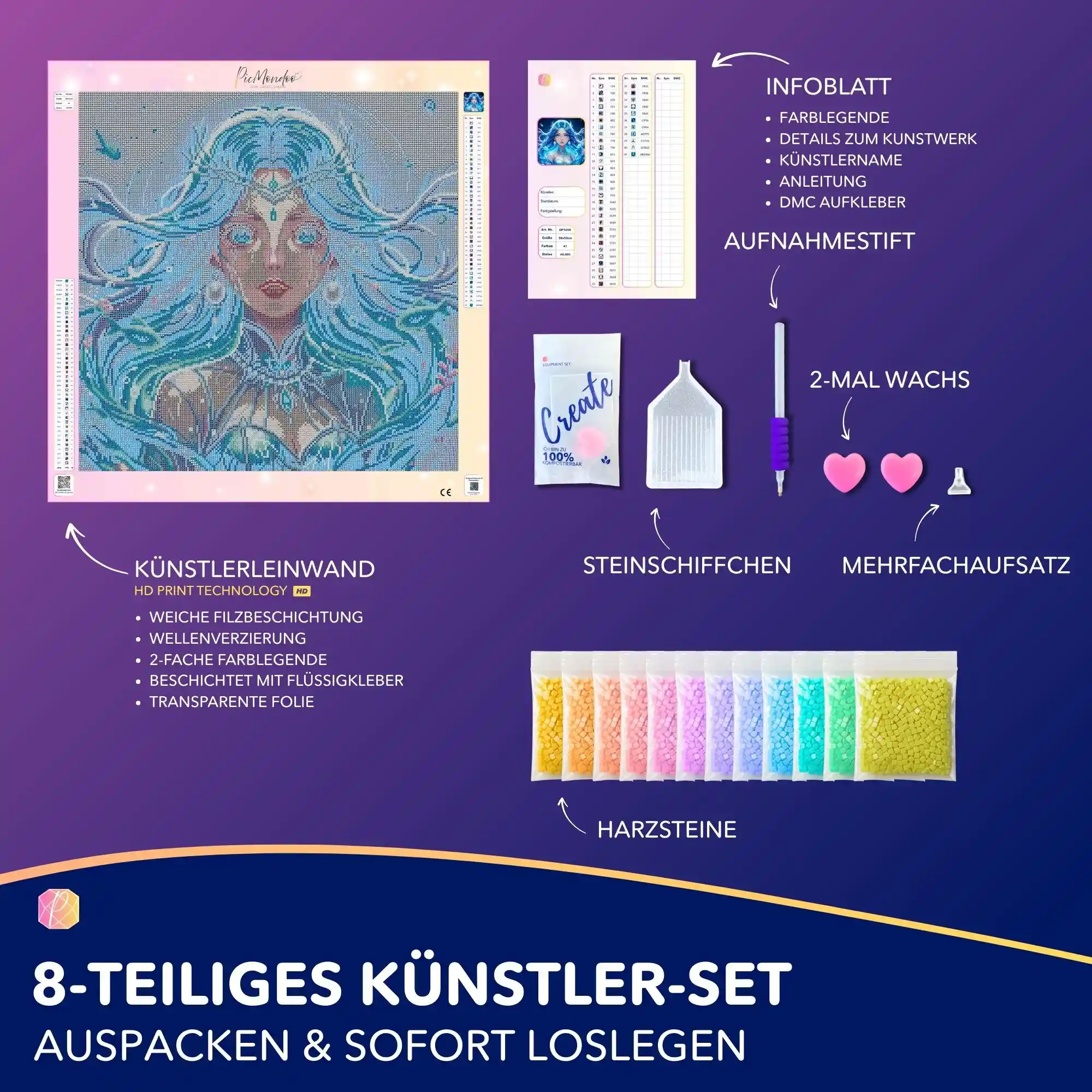 Diamond Painting - Nerelya Hüterin der Tiefe - Image 4