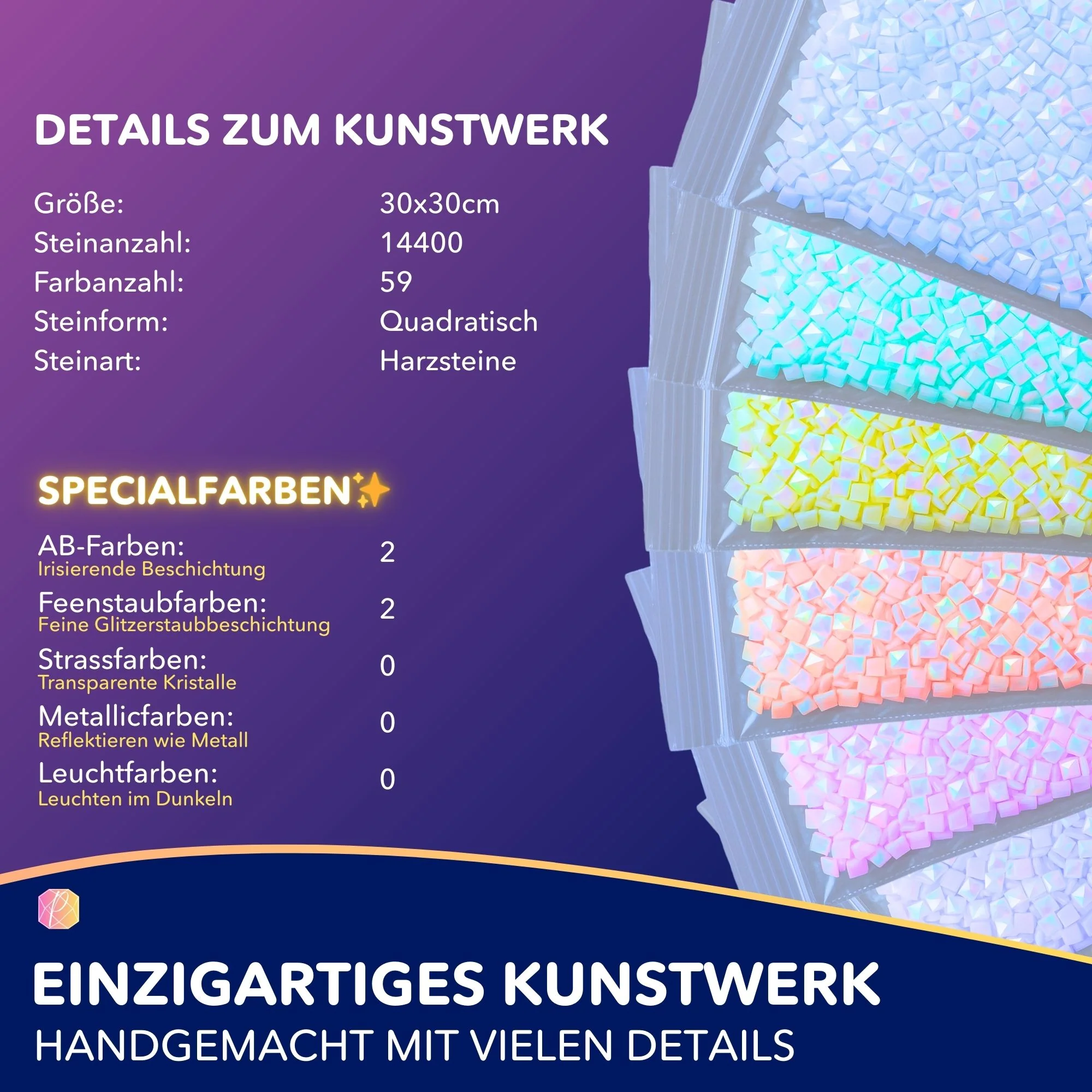 Diamond Painting - Osterlämmchen Lupina - Image 3