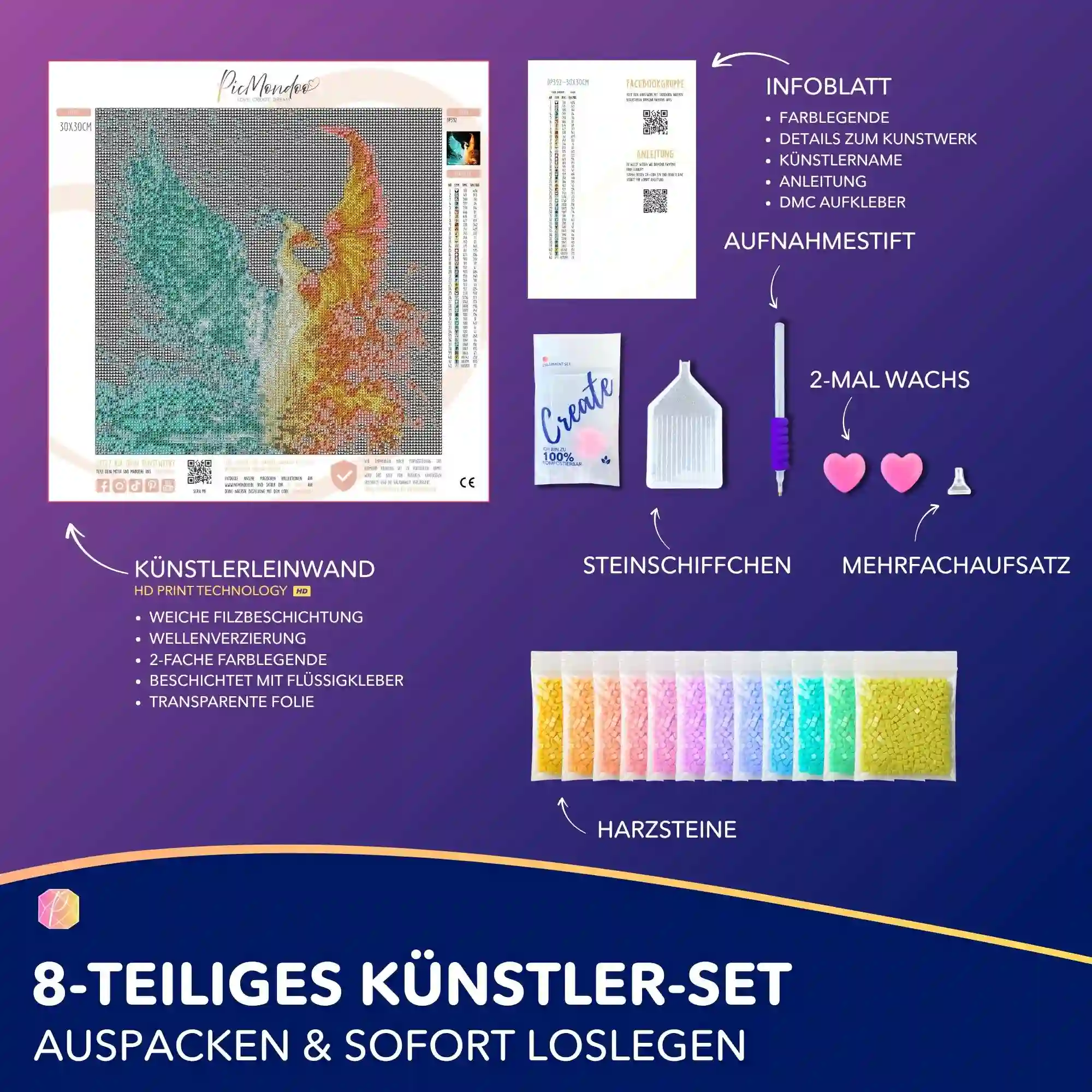 Diamond Painting - Phönix der Elemente - Image 3