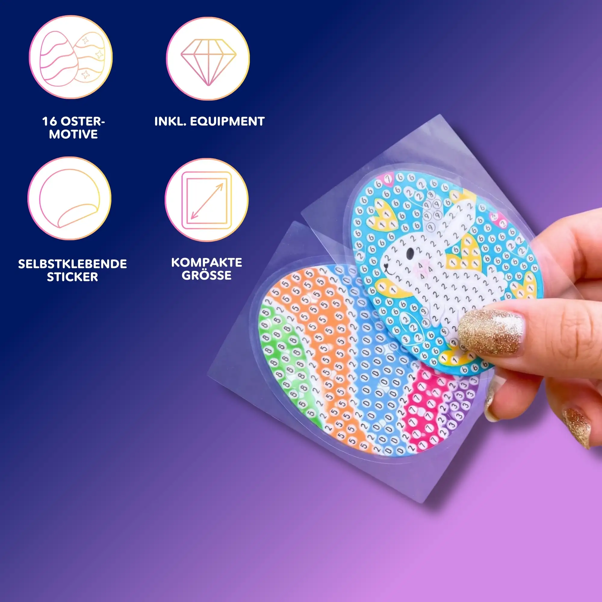 Diamond Painting Sticker - Ostern - Image 7