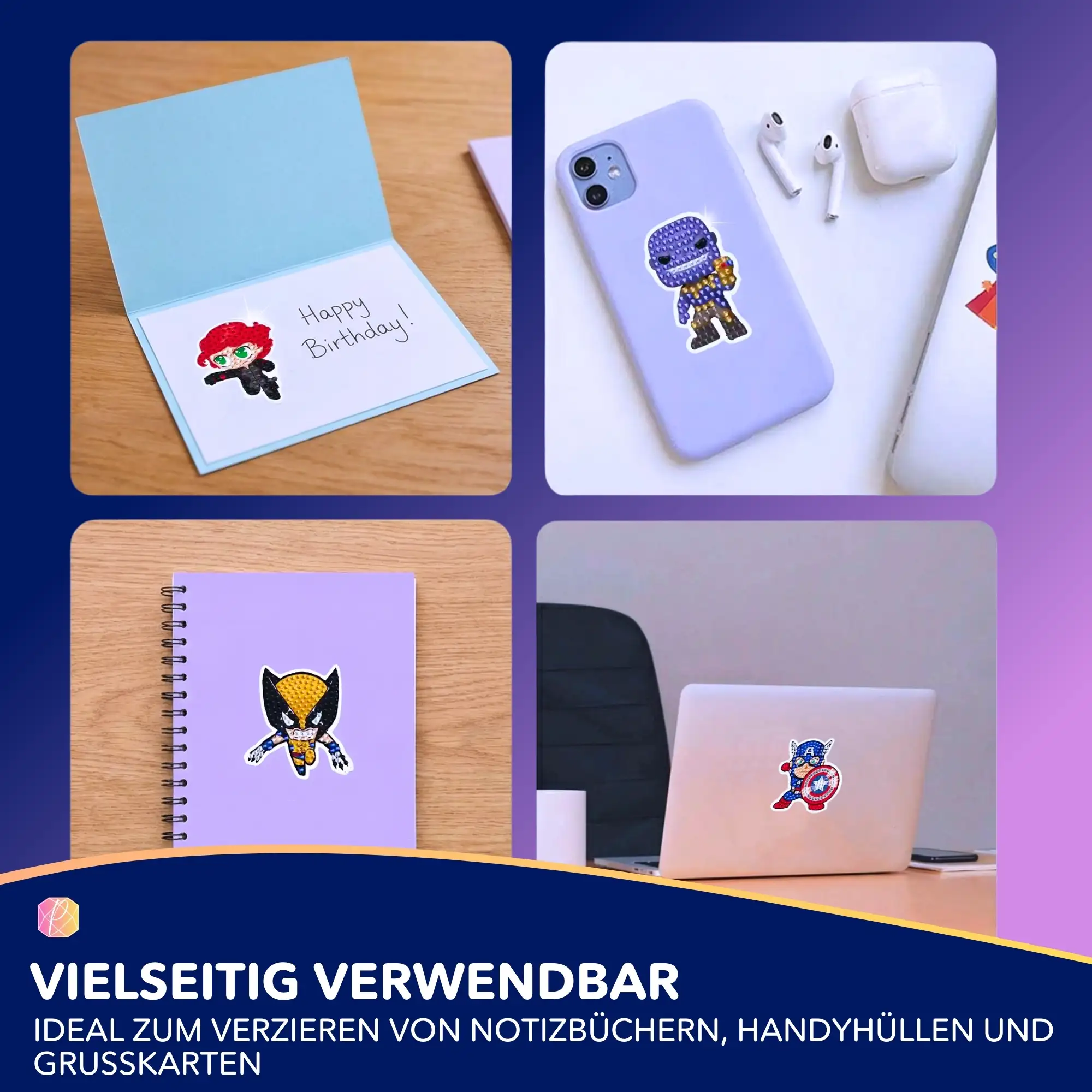 Diamond Painting Sticker - Superhelden - Image 3
