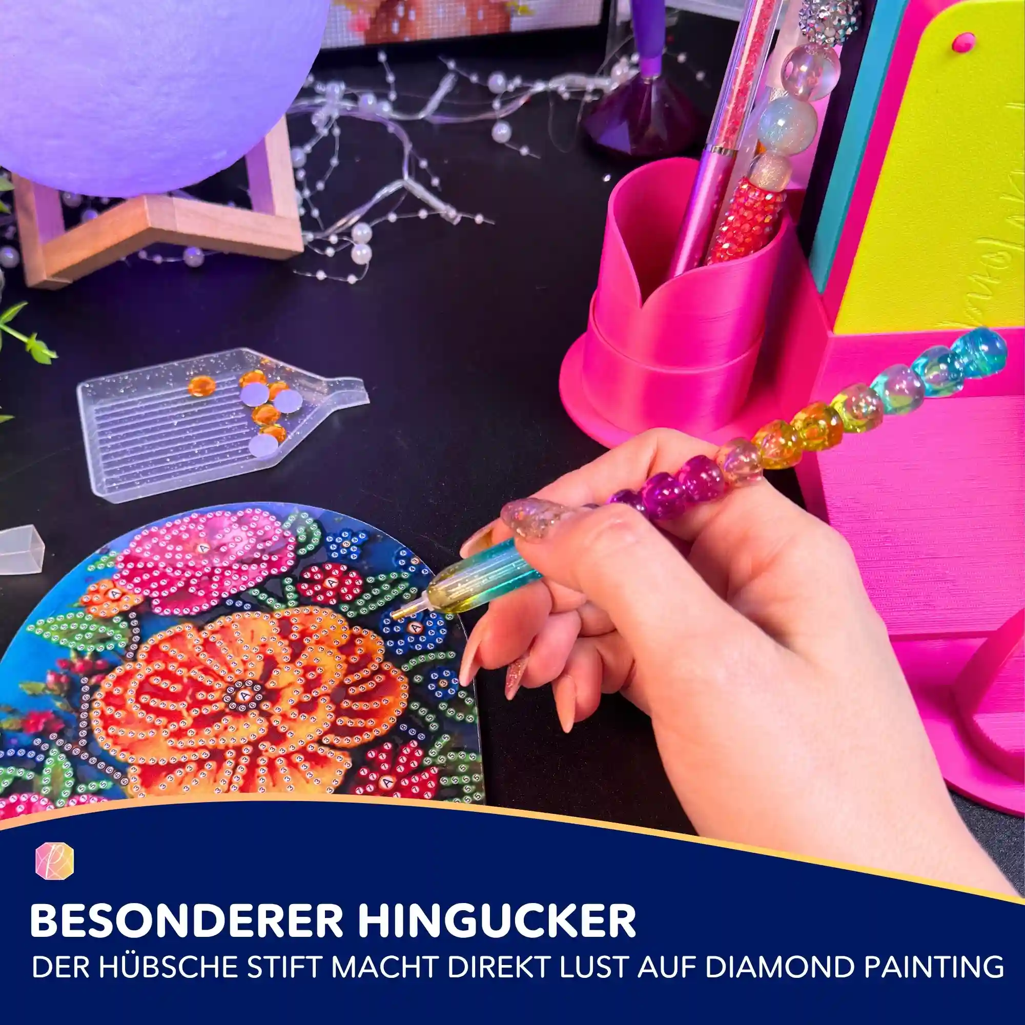 Diamond Painting Stift Bunte Herzen - Muttertag - Image 4