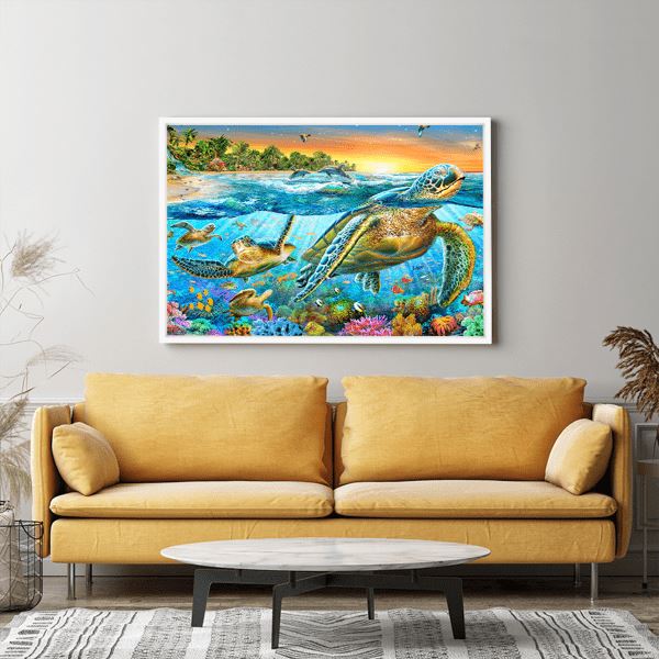 Diamond Painting Strass Special - XL Paradies der Schildkröten - Image 3
