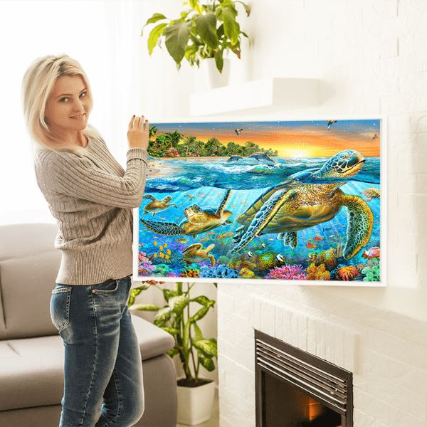 Diamond Painting Strass Special - XL Paradies der Schildkröten - Image 4