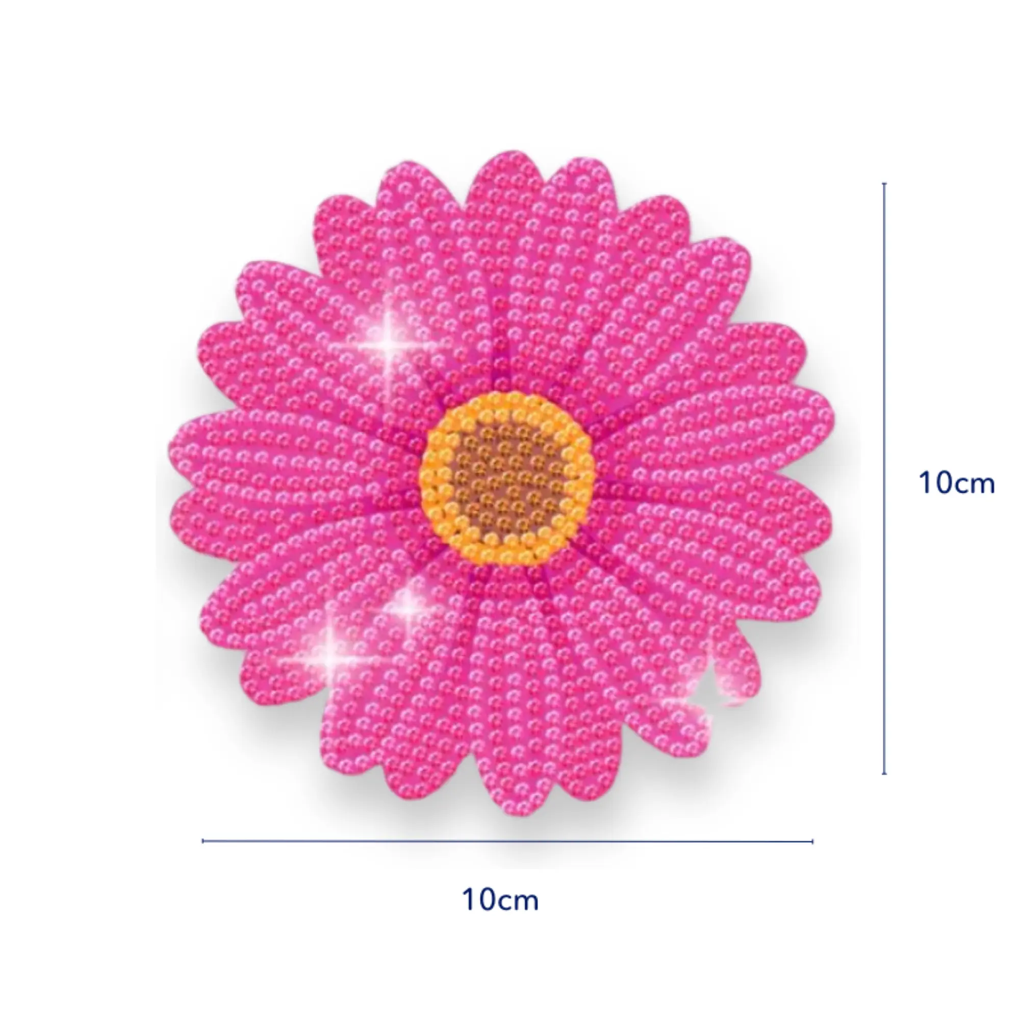 Diamond Painting - Untersetzer "Bunte Blumenwiese" - Image 9