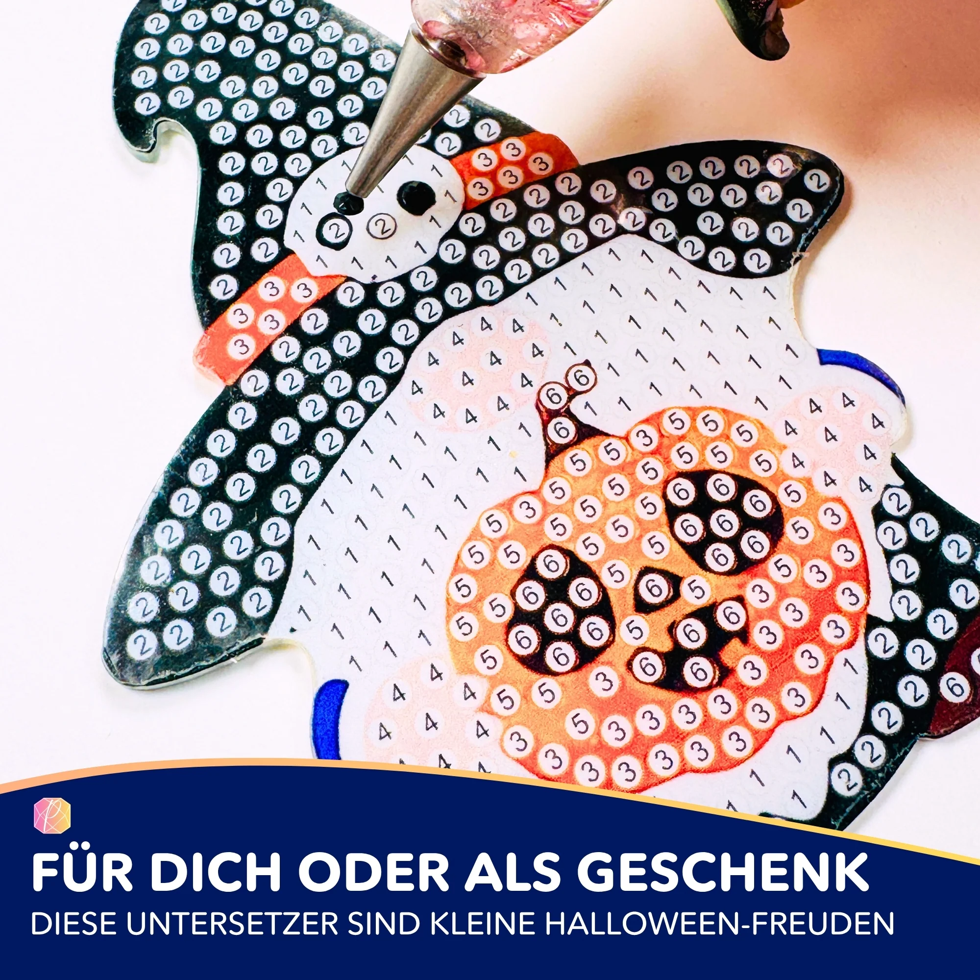 Diamond Painting - Untersetzer Halloween - Image 2