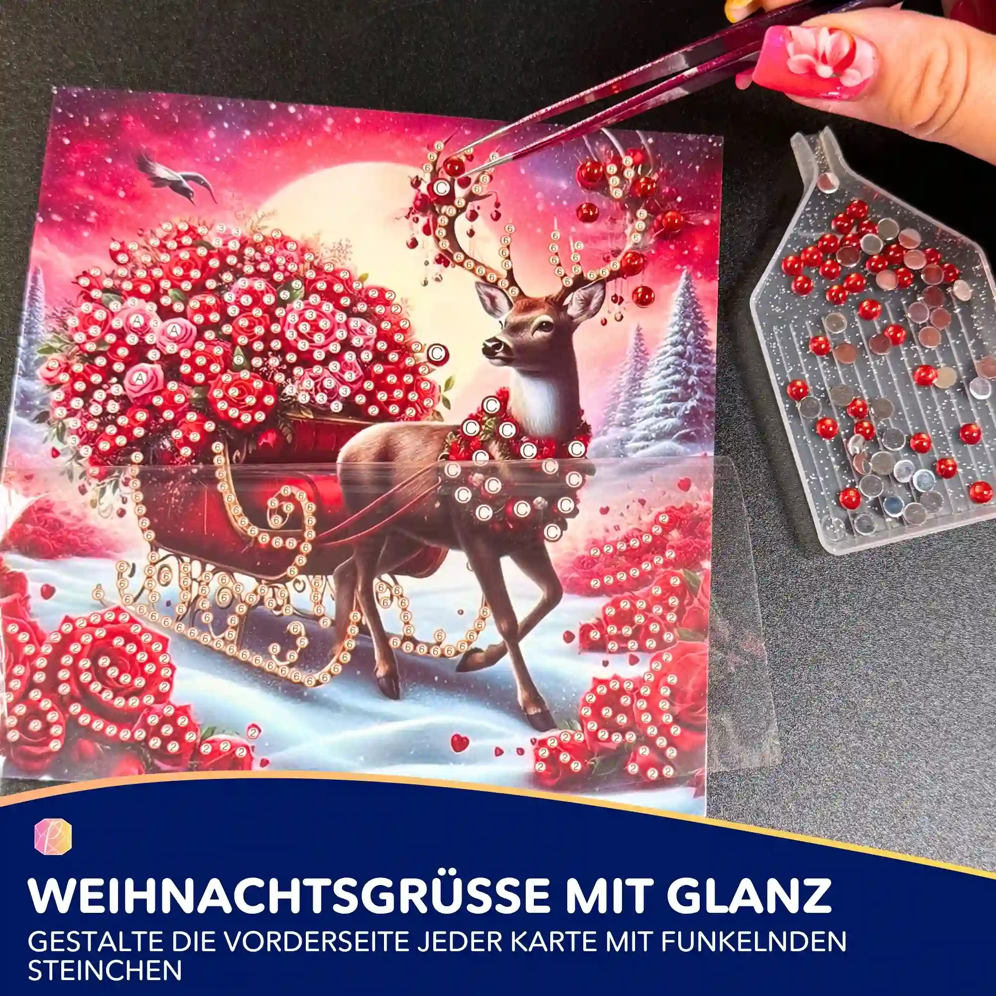Diamond Painting Weihnachtskarten - Image 3