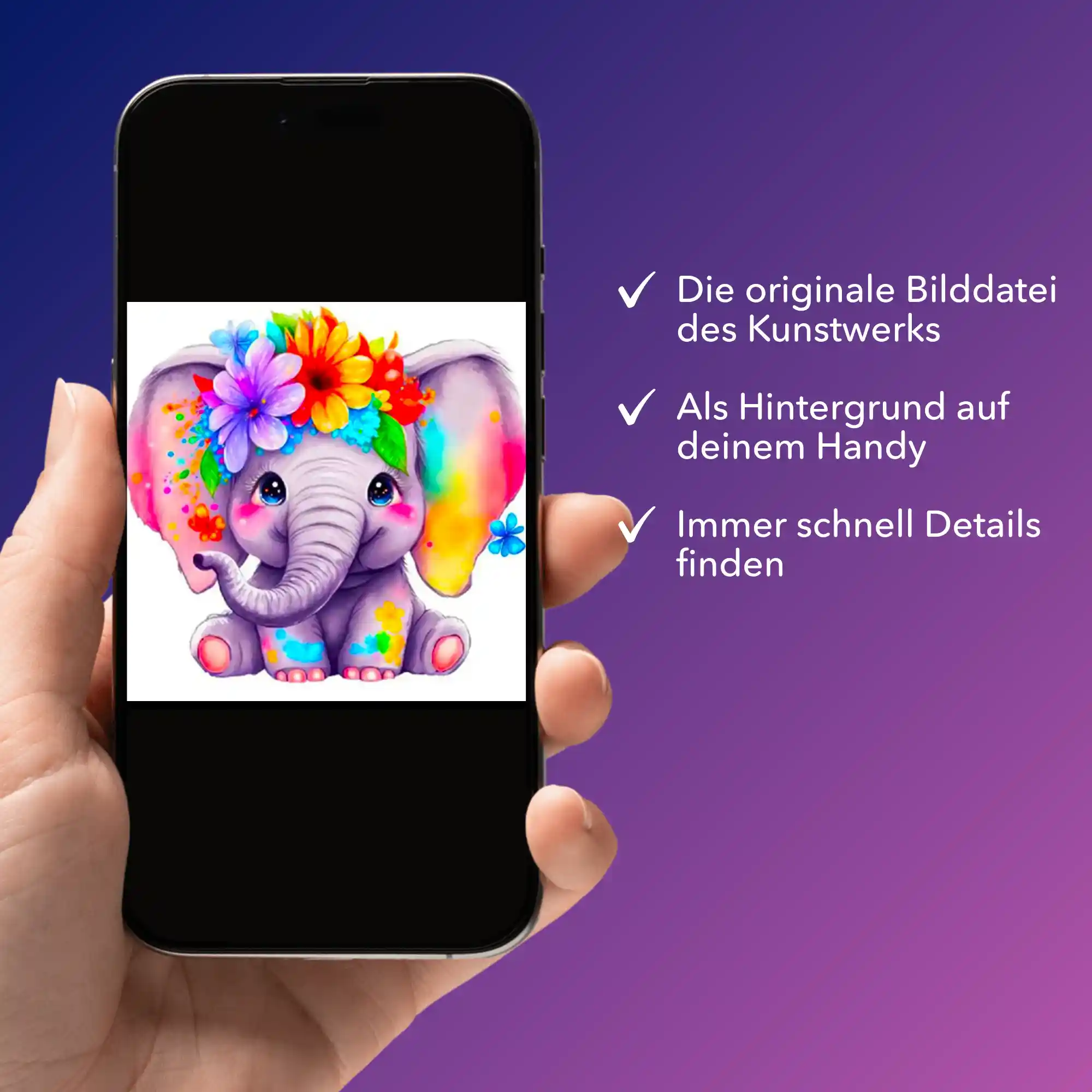 Digitale Bildmappe - Der kleine Blumenelefant - Image 2